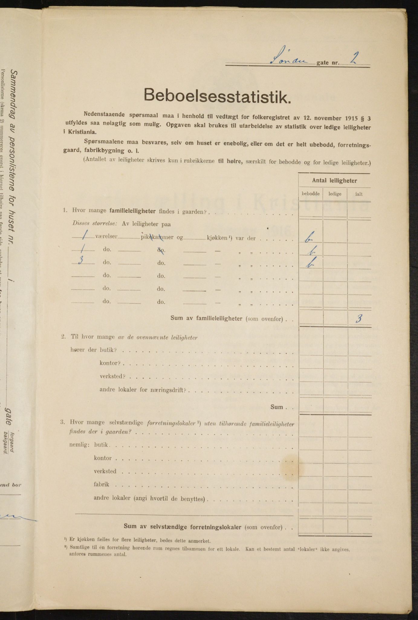 OBA, Kommunal folketelling 1.2.1916 for Kristiania, 1916, s. 109294