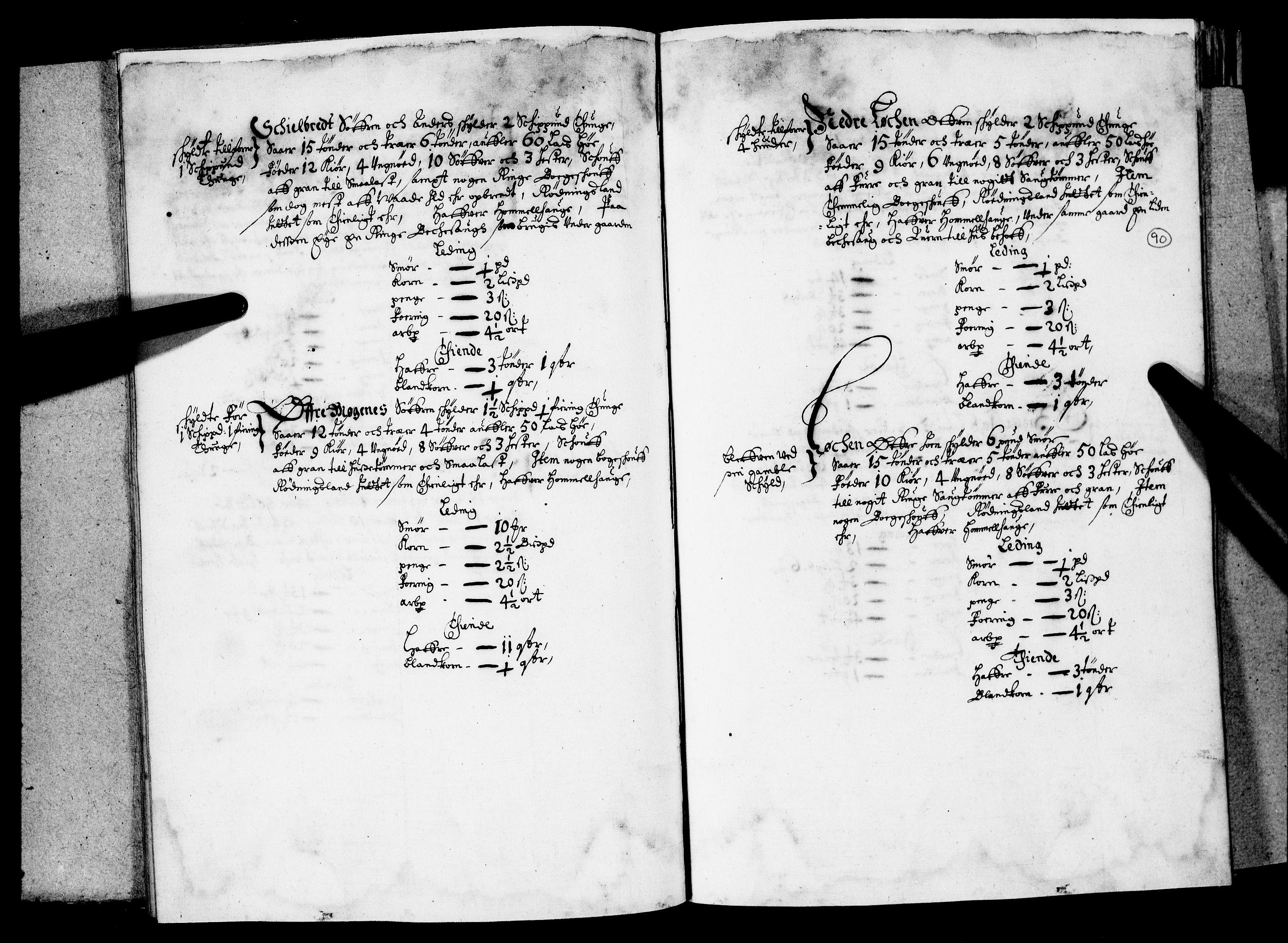 Rentekammeret inntil 1814, Realistisk ordnet avdeling, AV/RA-EA-4070/N/Nb/Nba/L0019: Tønsberg len, 1. del, 1668, s. 89b-90a