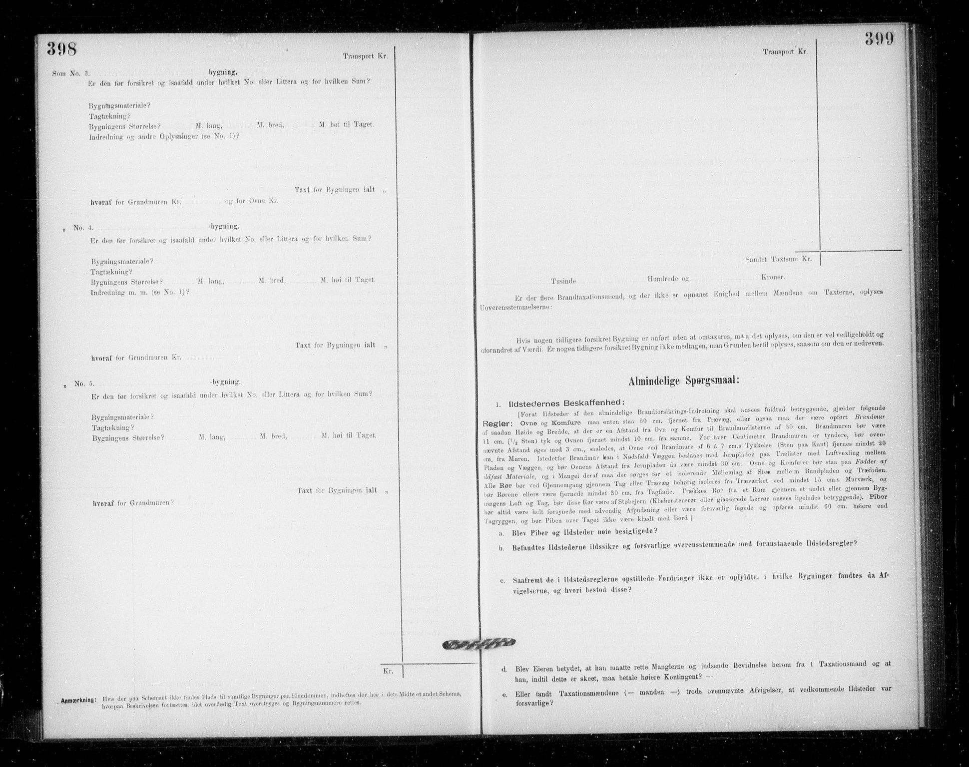 Lensmannen i Jondal, SAB/A-33101/0012/L0005: Branntakstprotokoll, skjematakst, 1894-1951, s. 398-399