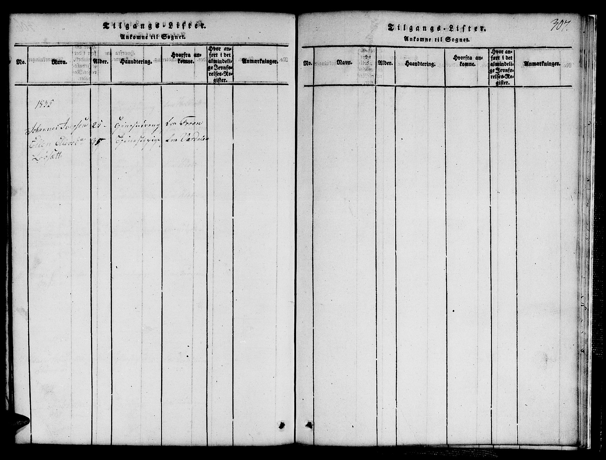 Ministerialprotokoller, klokkerbøker og fødselsregistre - Sør-Trøndelag, SAT/A-1456/691/L1092: Klokkerbok nr. 691C03, 1816-1852, s. 307