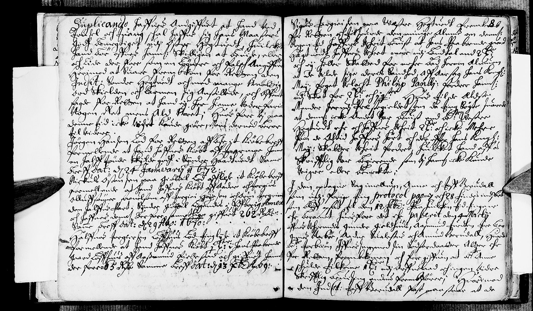 Vest-Telemark sorenskriveri, AV/SAKO-A-134/F/Fa/L0006: Tingbok, 1672, s. 8