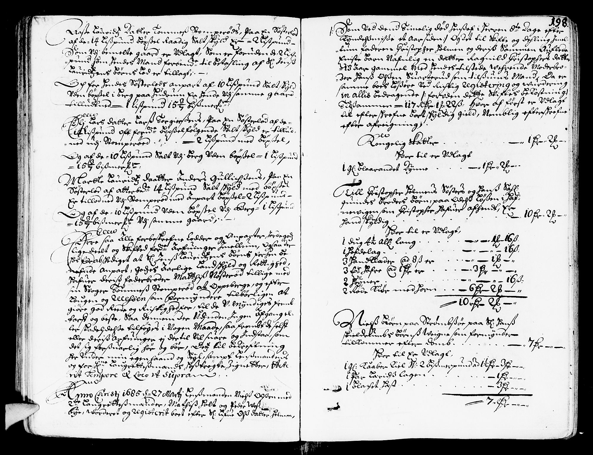 Nordre Jarlsberg sorenskriveri, AV/SAKO-A-80/H/Hc/L0001: Skifteprotokoll, 1679-1687, s. 197b-198a