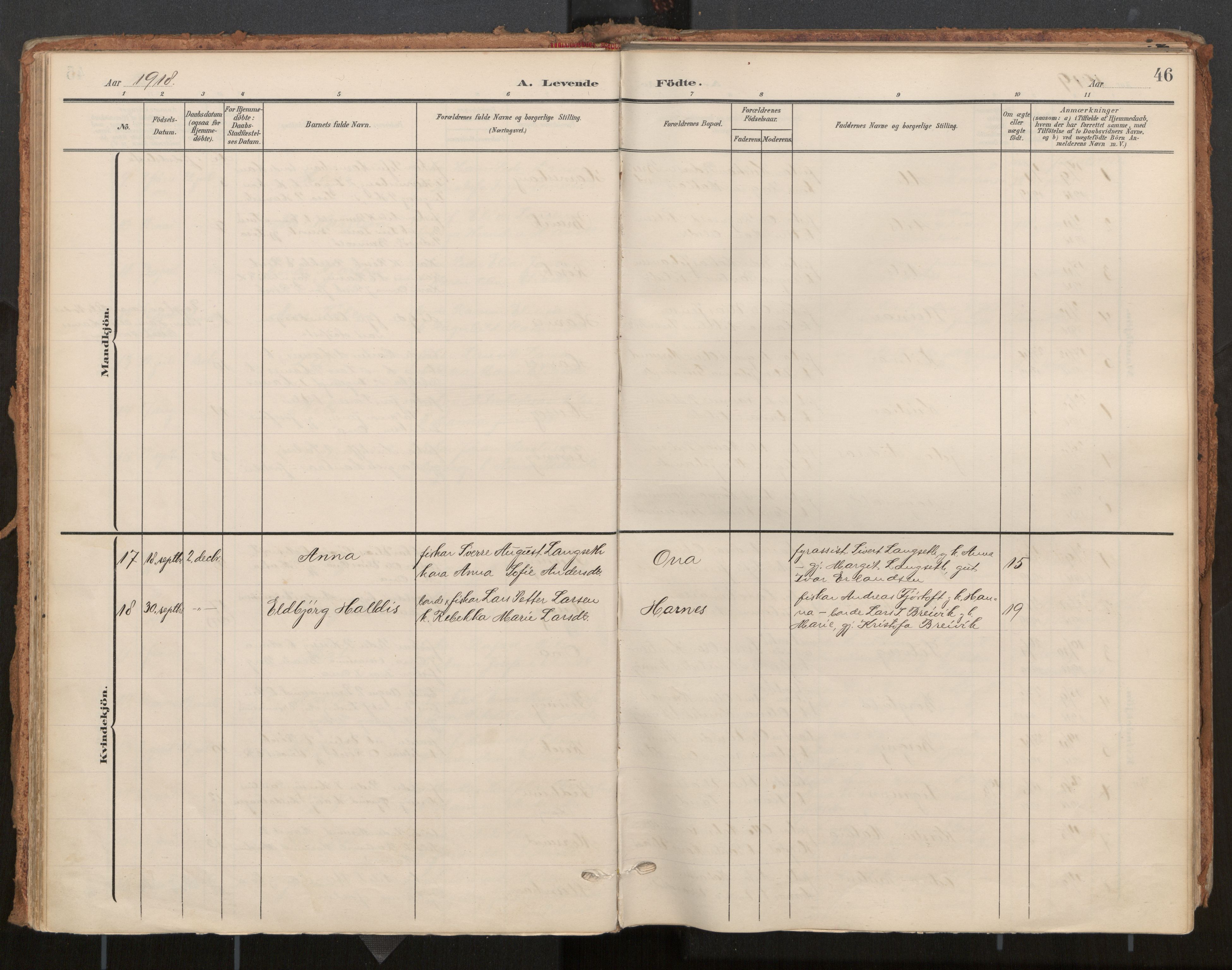 Ministerialprotokoller, klokkerbøker og fødselsregistre - Møre og Romsdal, AV/SAT-A-1454/561/L0730: Ministerialbok nr. 561A04, 1901-1929, s. 46