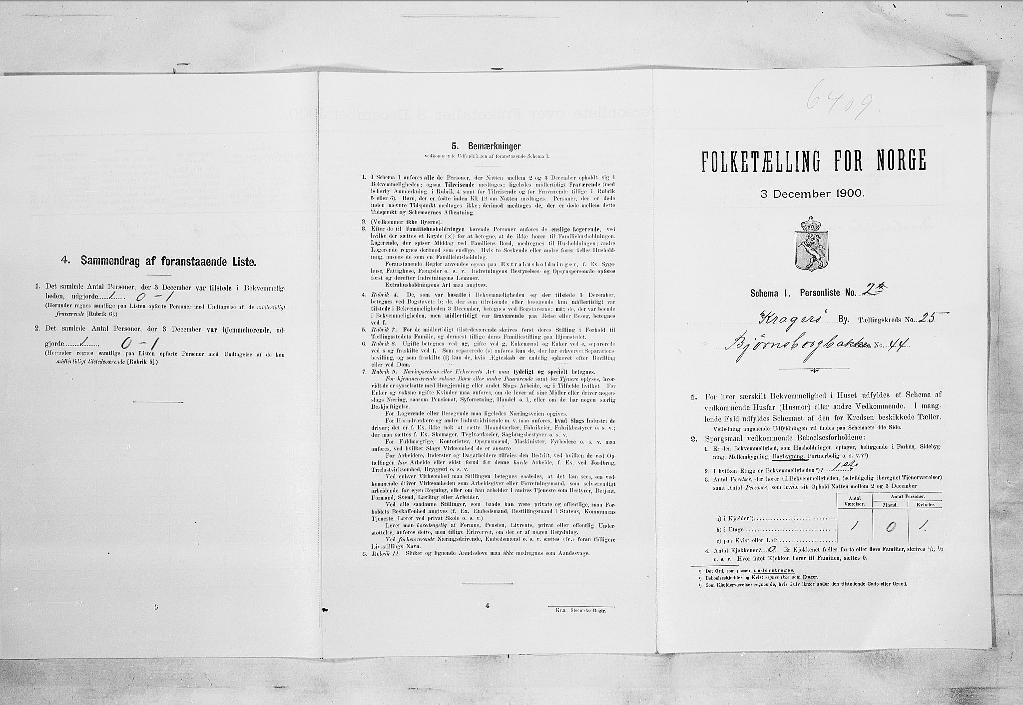 SAKO, Folketelling 1900 for 0801 Kragerø kjøpstad, 1900, s. 3145