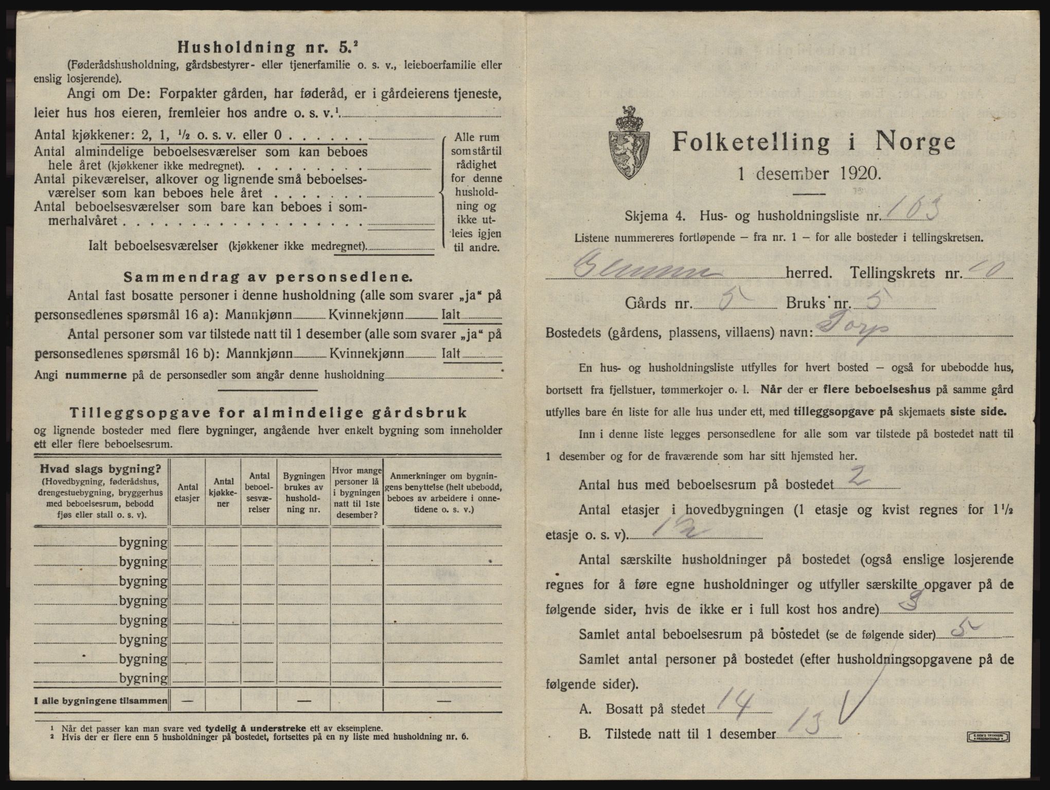 SAO, Folketelling 1920 for 0132 Glemmen herred, 1920, s. 2129