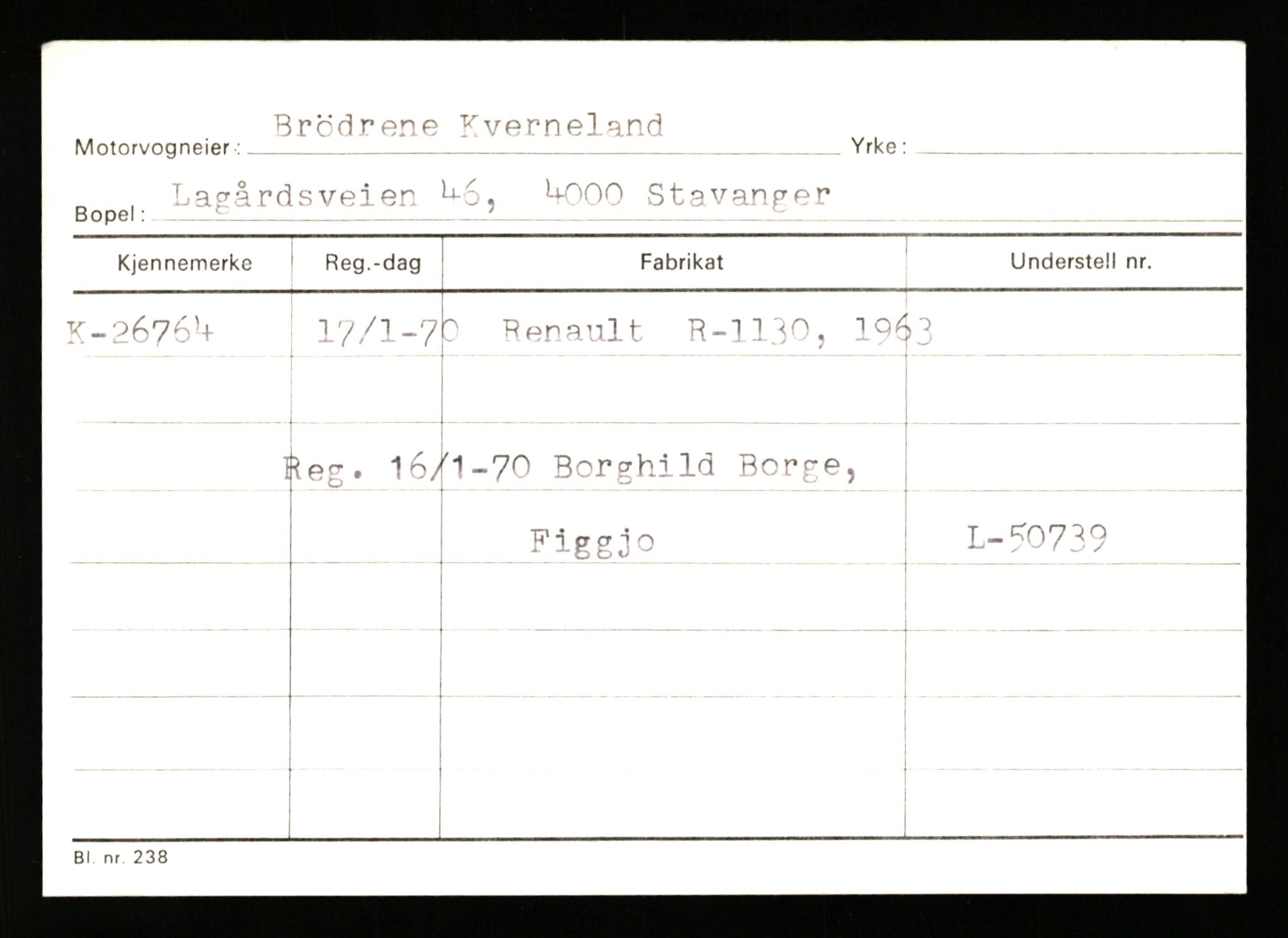 Stavanger trafikkstasjon, AV/SAST-A-101942/0/G/L0005: Registreringsnummer: 23000 - 34245, 1930-1971, s. 1281