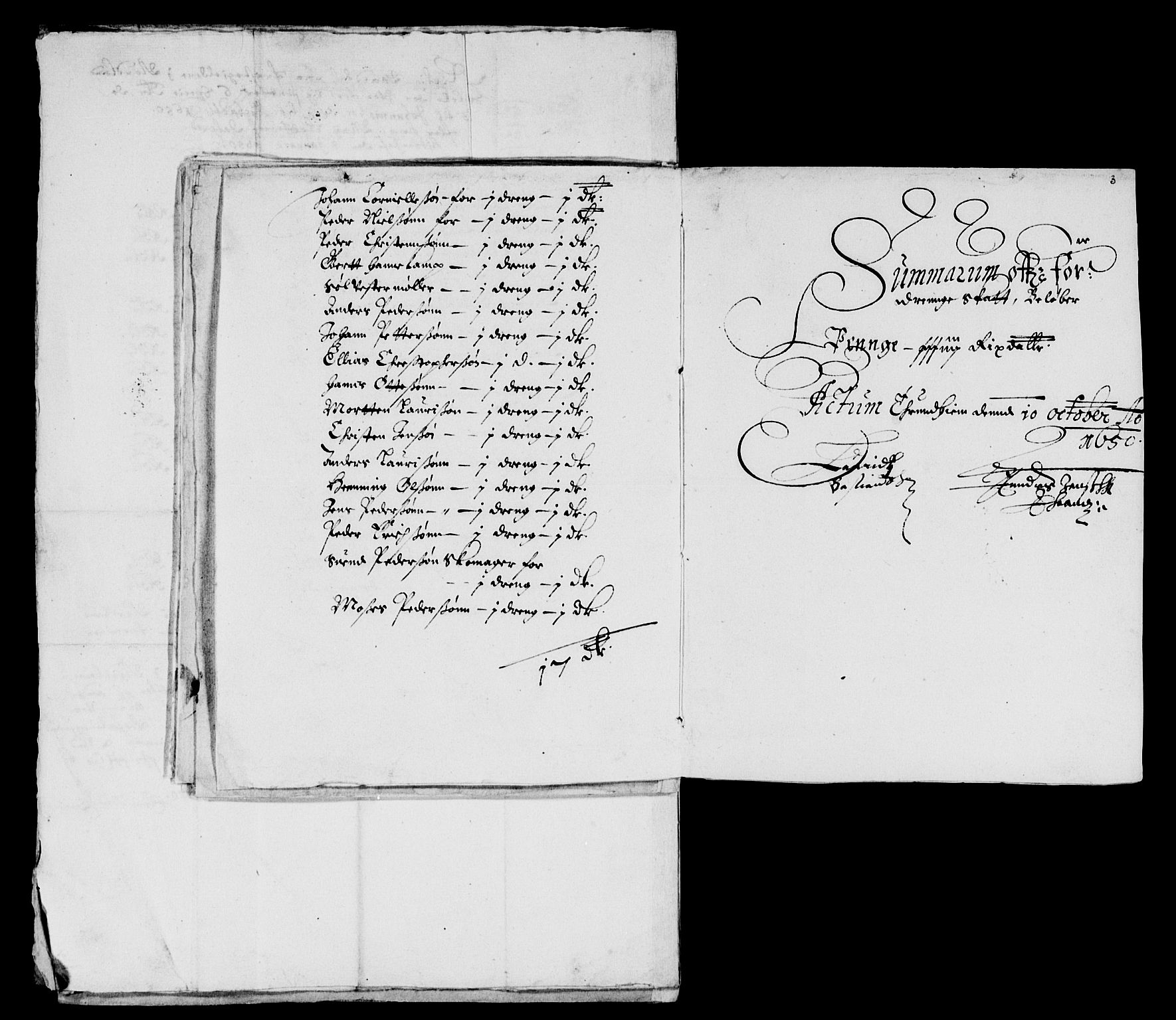 Rentekammeret inntil 1814, Reviderte regnskaper, Lensregnskaper, AV/RA-EA-5023/R/Rb/Rbw/L0102: Trondheim len, 1650-1652