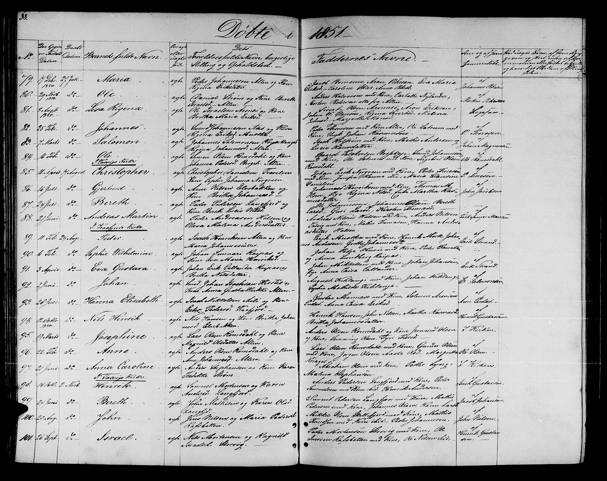 Talvik sokneprestkontor, AV/SATØ-S-1337/H/Hb/L0001klokker: Klokkerbok nr. 1, 1847-1863, s. 38