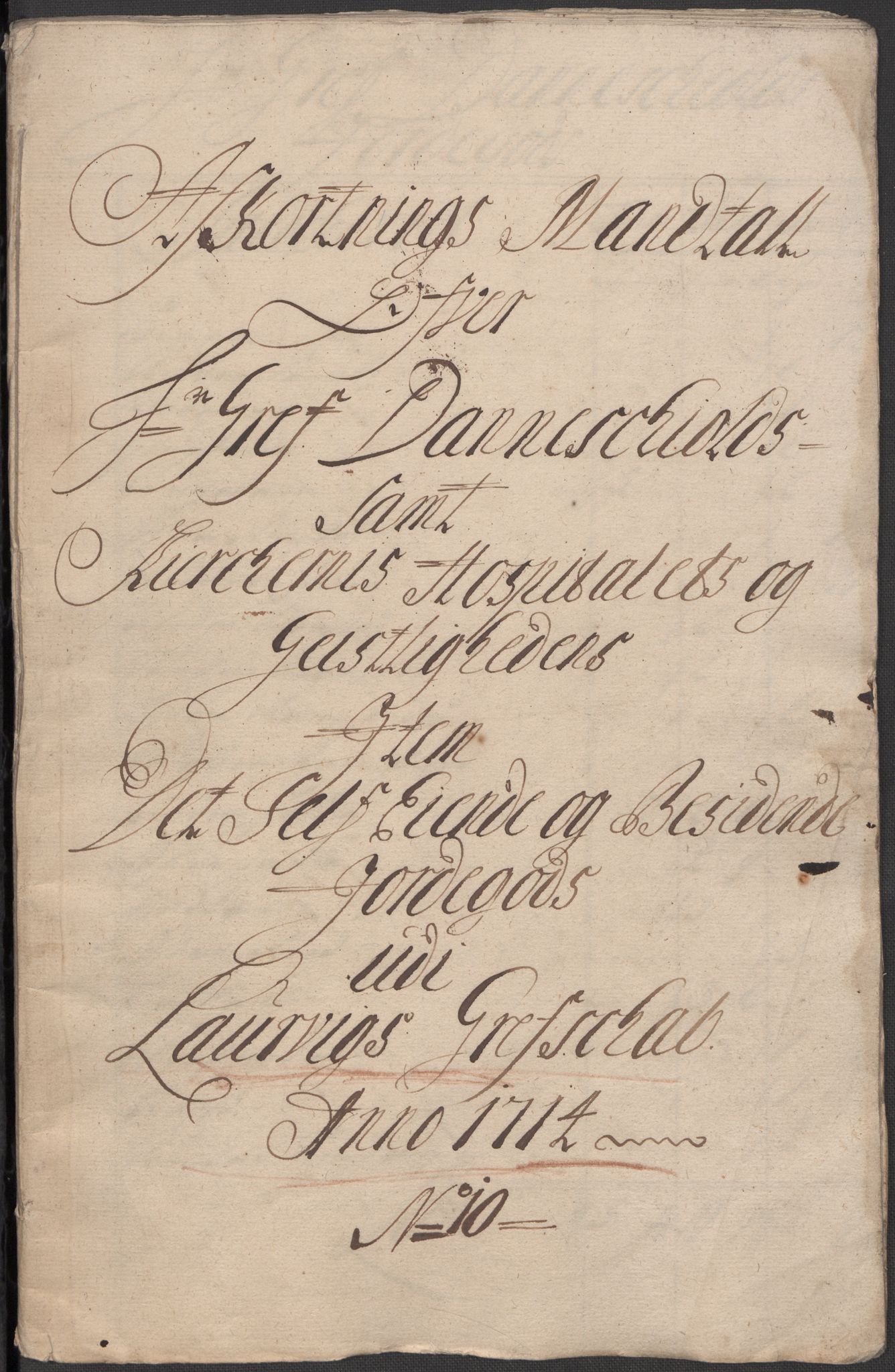 Rentekammeret inntil 1814, Reviderte regnskaper, Fogderegnskap, RA/EA-4092/R33/L1986: Fogderegnskap Larvik grevskap, 1714-1715, s. 220