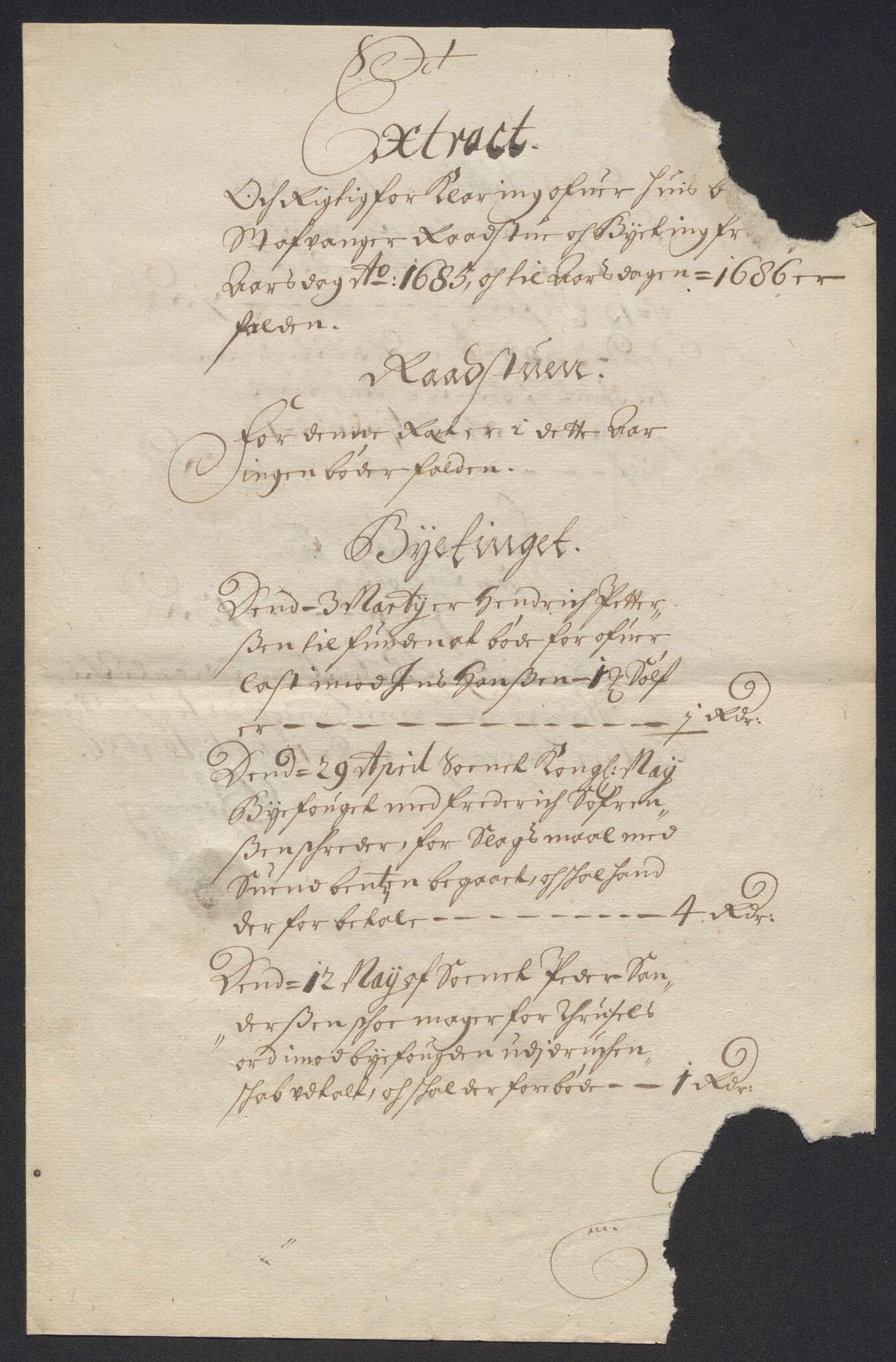 Rentekammeret inntil 1814, Reviderte regnskaper, Byregnskaper, RA/EA-4066/R/Ro/L0316: [O14] Sikt og sakefall, 1662-1693, s. 331