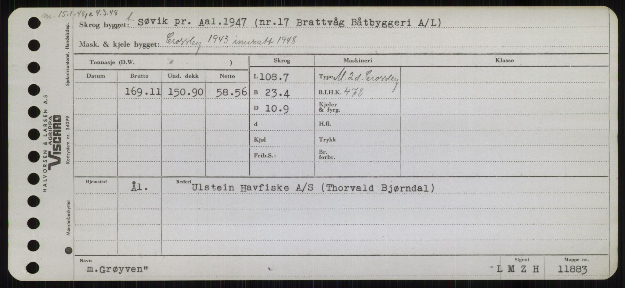 Sjøfartsdirektoratet med forløpere, Skipsmålingen, RA/S-1627/H/Hb/L0002: Fartøy, E-H, s. 289