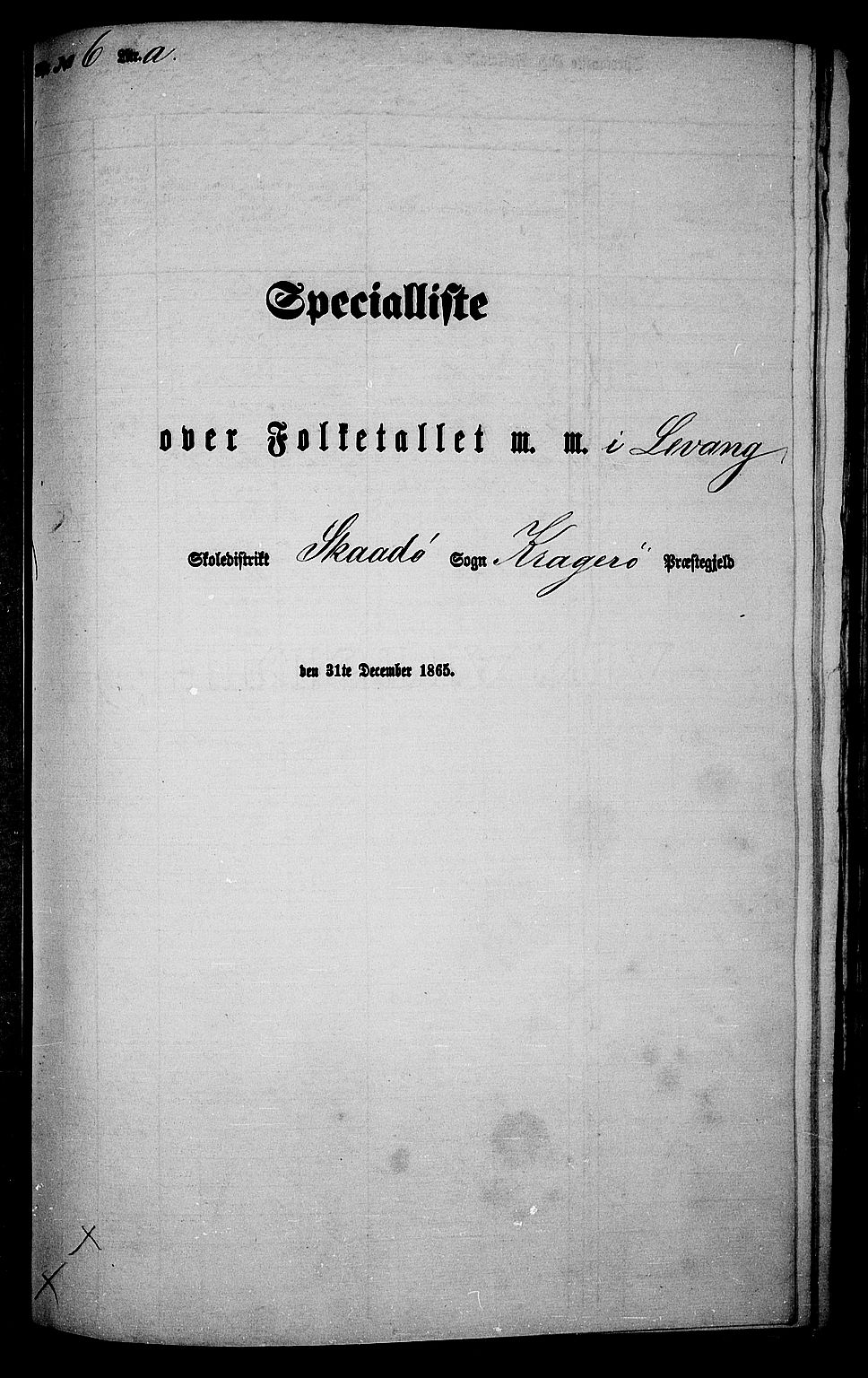 RA, Folketelling 1865 for 0816L Kragerø prestegjeld, Sannidal sokn og Skåtøy sokn, 1865, s. 89