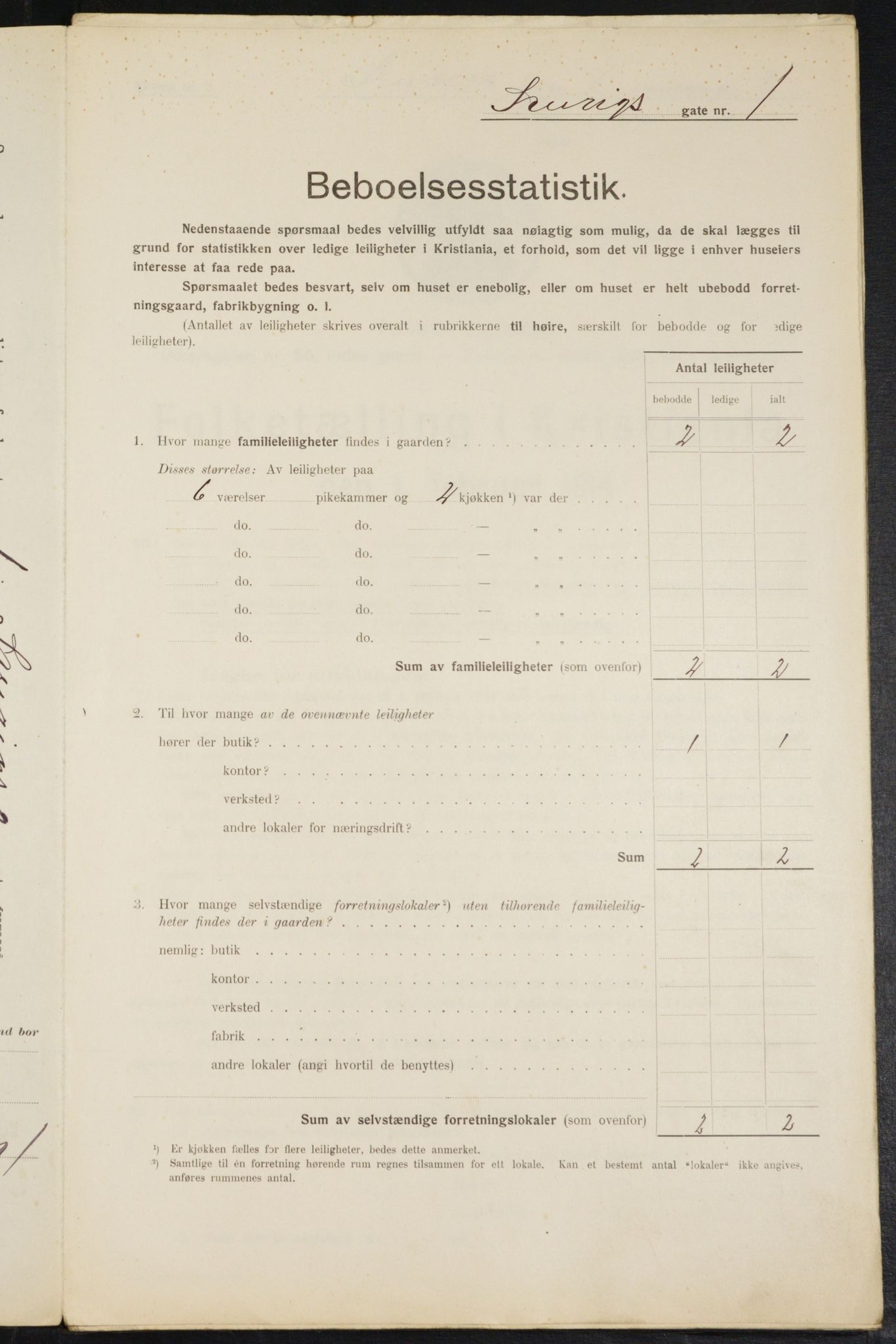 OBA, Kommunal folketelling 1.2.1914 for Kristiania, 1914, s. 106449