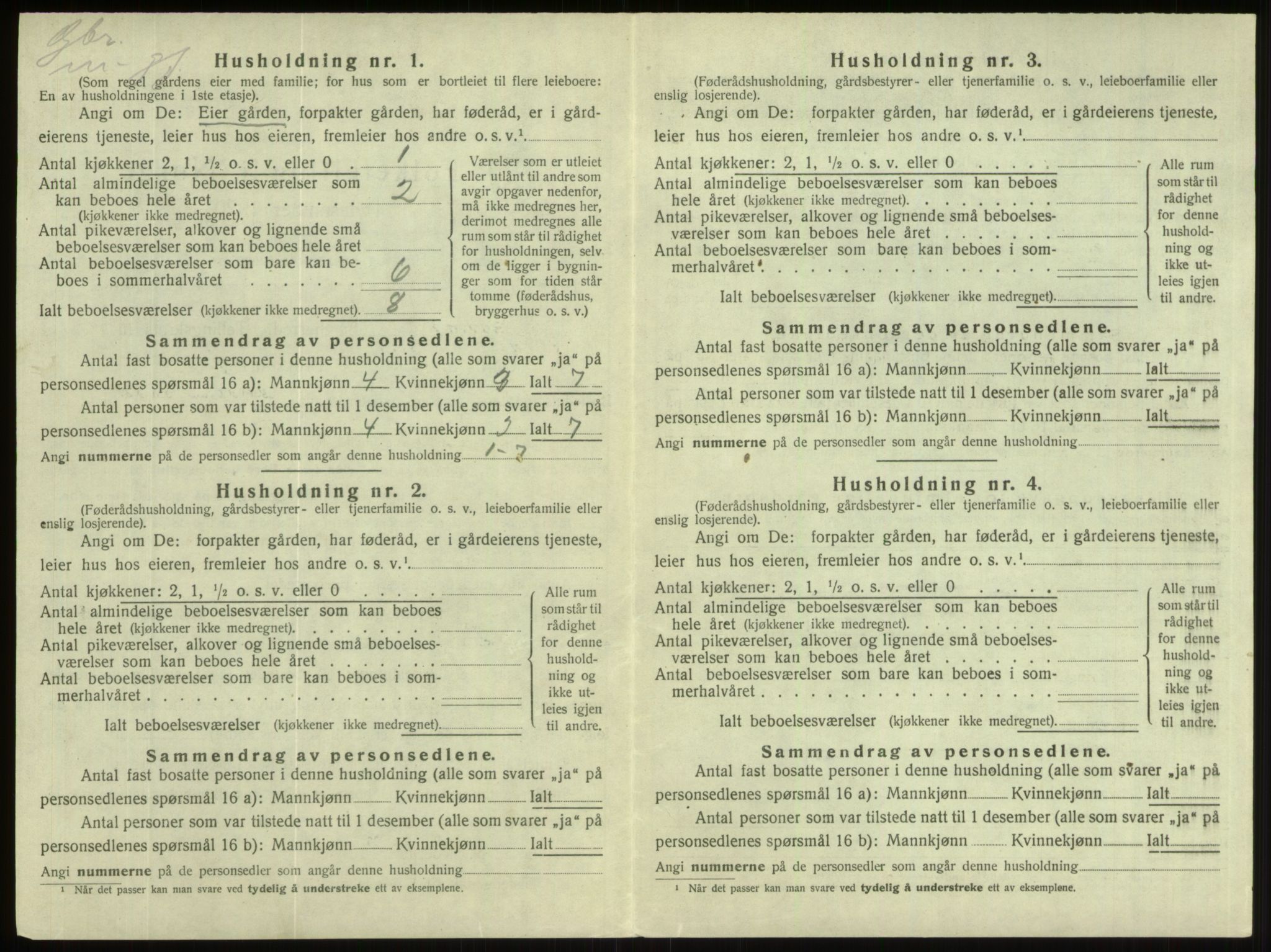 SAB, Folketelling 1920 for 1445 Gloppen herred, 1920, s. 657