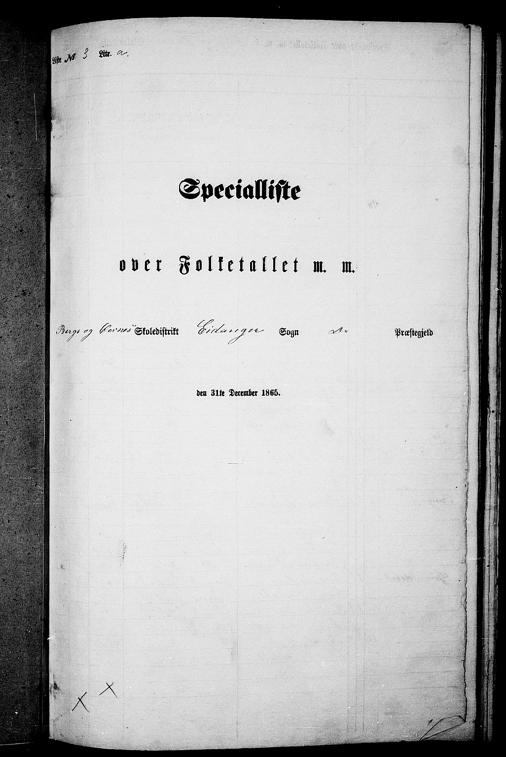 RA, Folketelling 1865 for 0813P Eidanger prestegjeld, 1865, s. 43