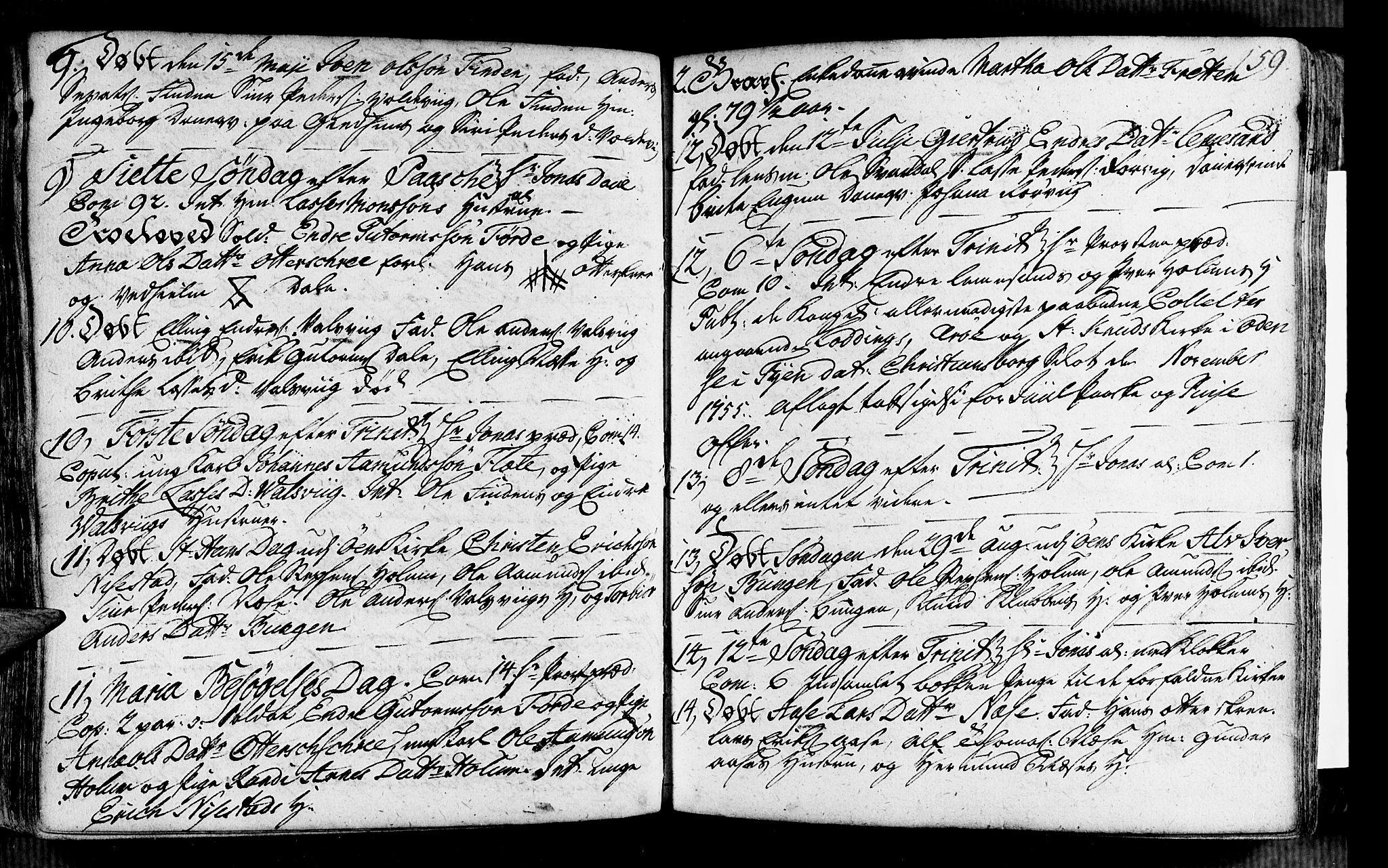 Vik sokneprestembete, AV/SAB-A-81501/H/Haa/Haaa/L0002: Ministerialbok nr. A 2 / 2, 1740-1756, s. 159