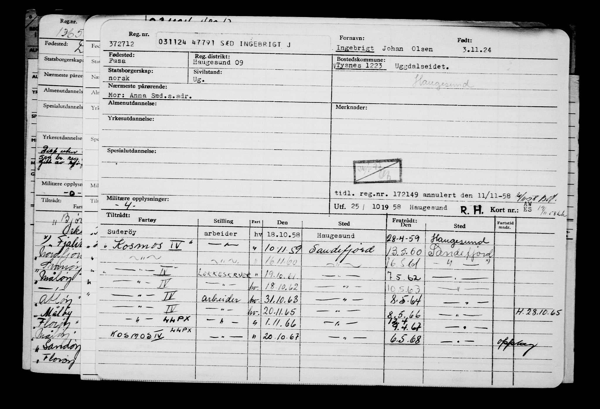 Direktoratet for sjømenn, AV/RA-S-3545/G/Gb/L0237: Hovedkort, 1924, s. 647