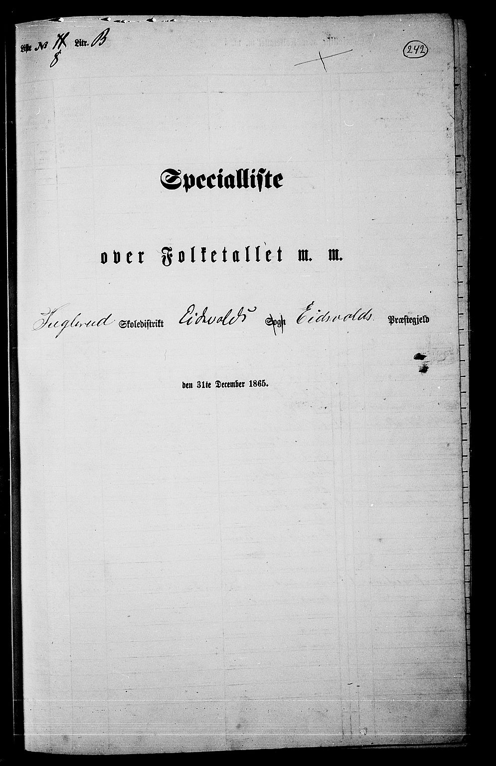 RA, Folketelling 1865 for 0237P Eidsvoll prestegjeld, 1865, s. 217