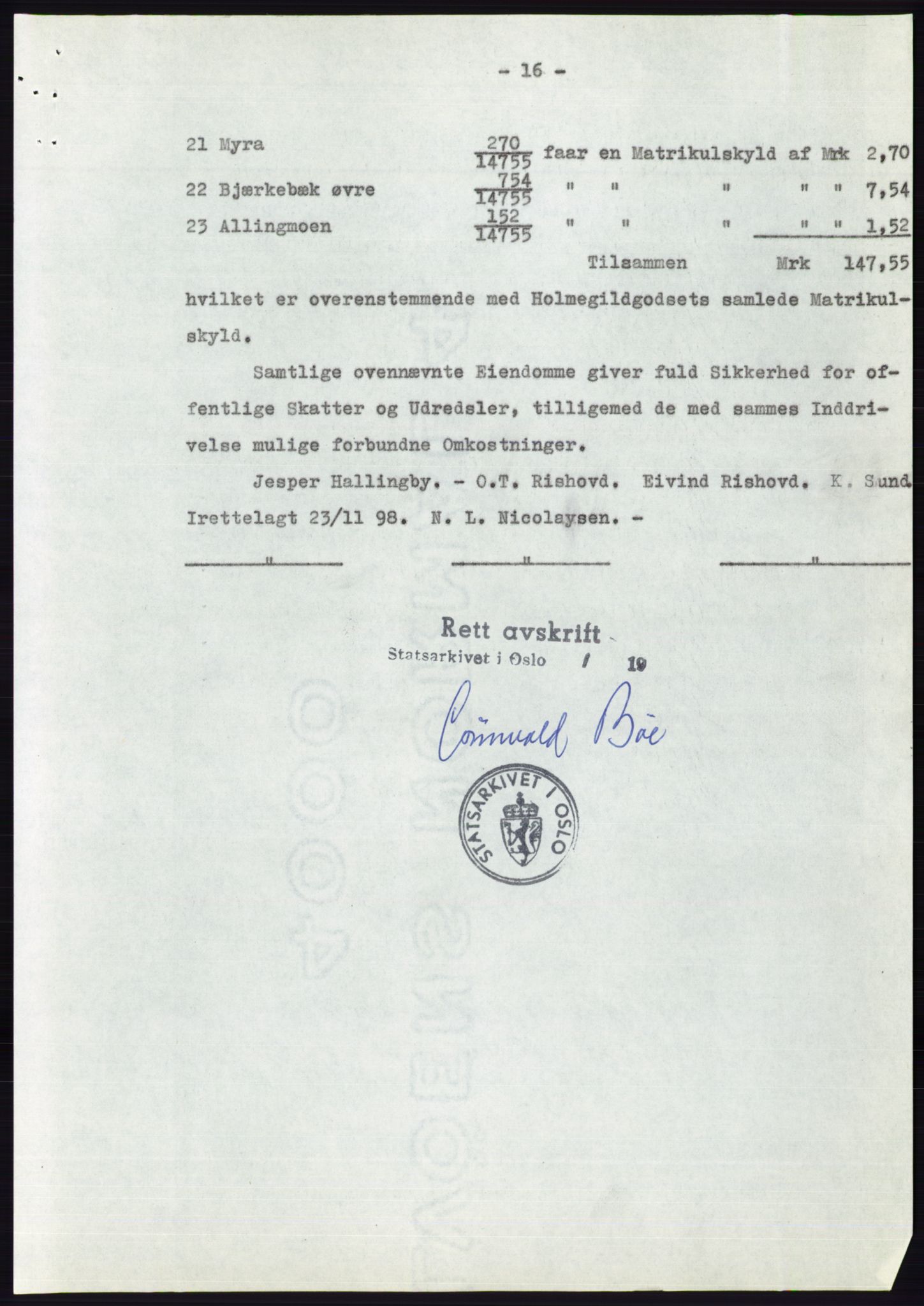 Statsarkivet i Oslo, SAO/A-10621/Z/Zd/L0004: Avskrifter, j.nr 1-797/1956, 1956, s. 531