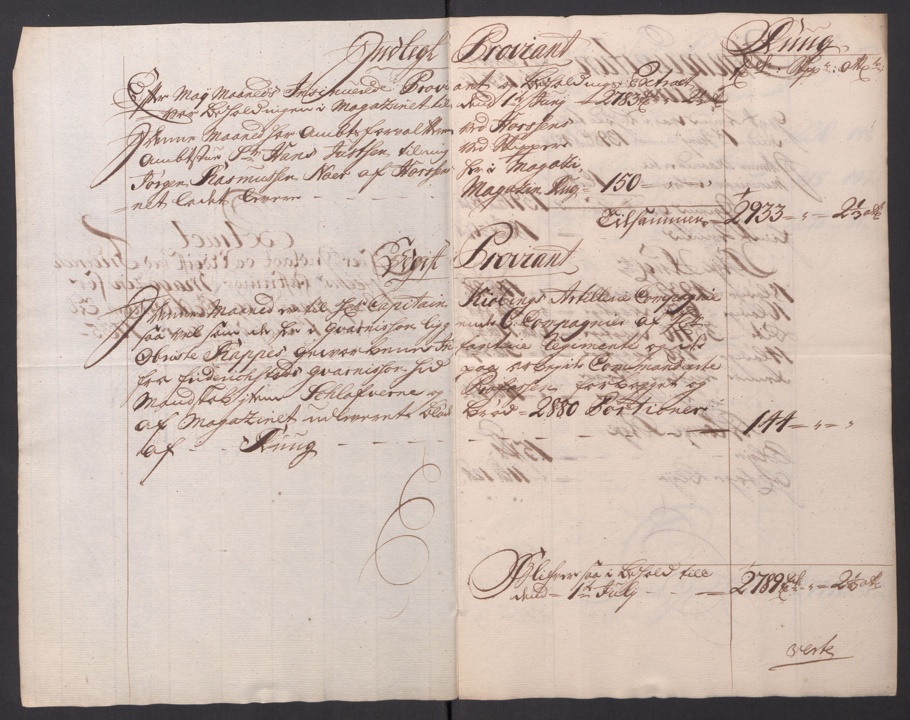 Kommanderende general (KG I) med Det norske krigsdirektorium, RA/EA-5419/D/L0154: Fredriksten festning: Brev, inventarfortegnelser og regnskapsekstrakter, 1730-1739, s. 396