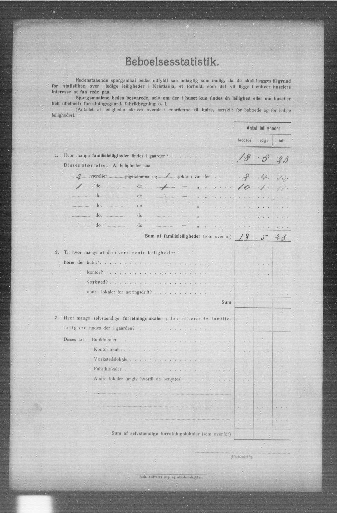 OBA, Kommunal folketelling 31.12.1904 for Kristiania kjøpstad, 1904, s. 7042