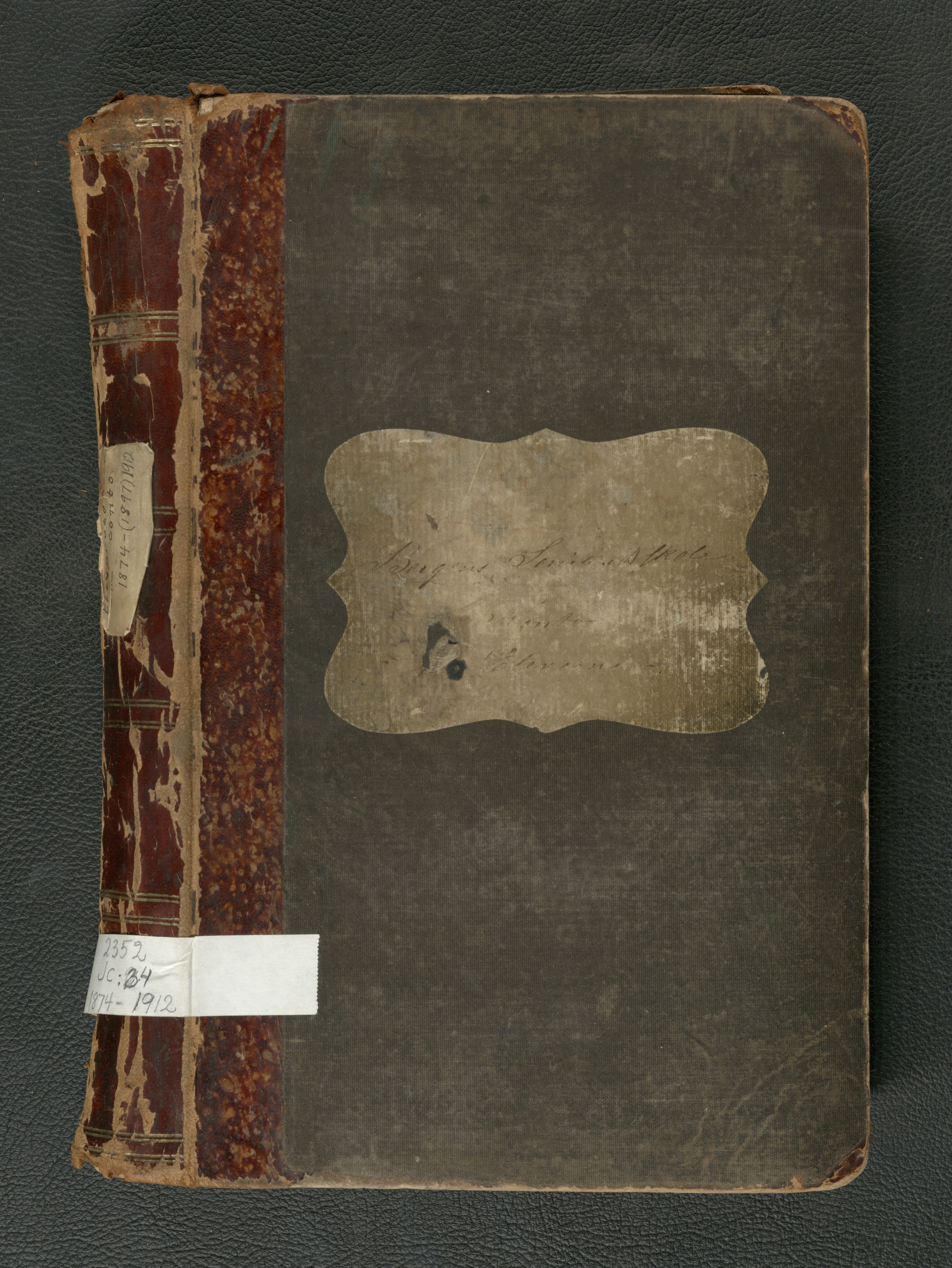 Bergen Sjømannsskole, BBA/A-2352/J/Jc/L0004: Elevprotokoll, 1874-1912