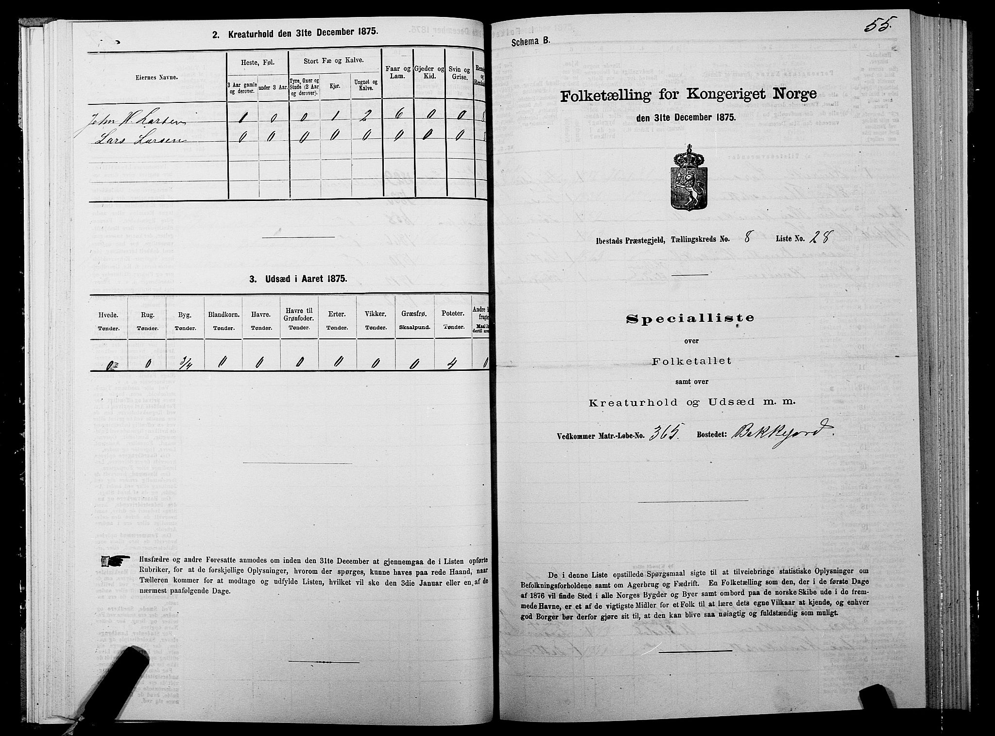 SATØ, Folketelling 1875 for 1917P Ibestad prestegjeld, 1875, s. 5055