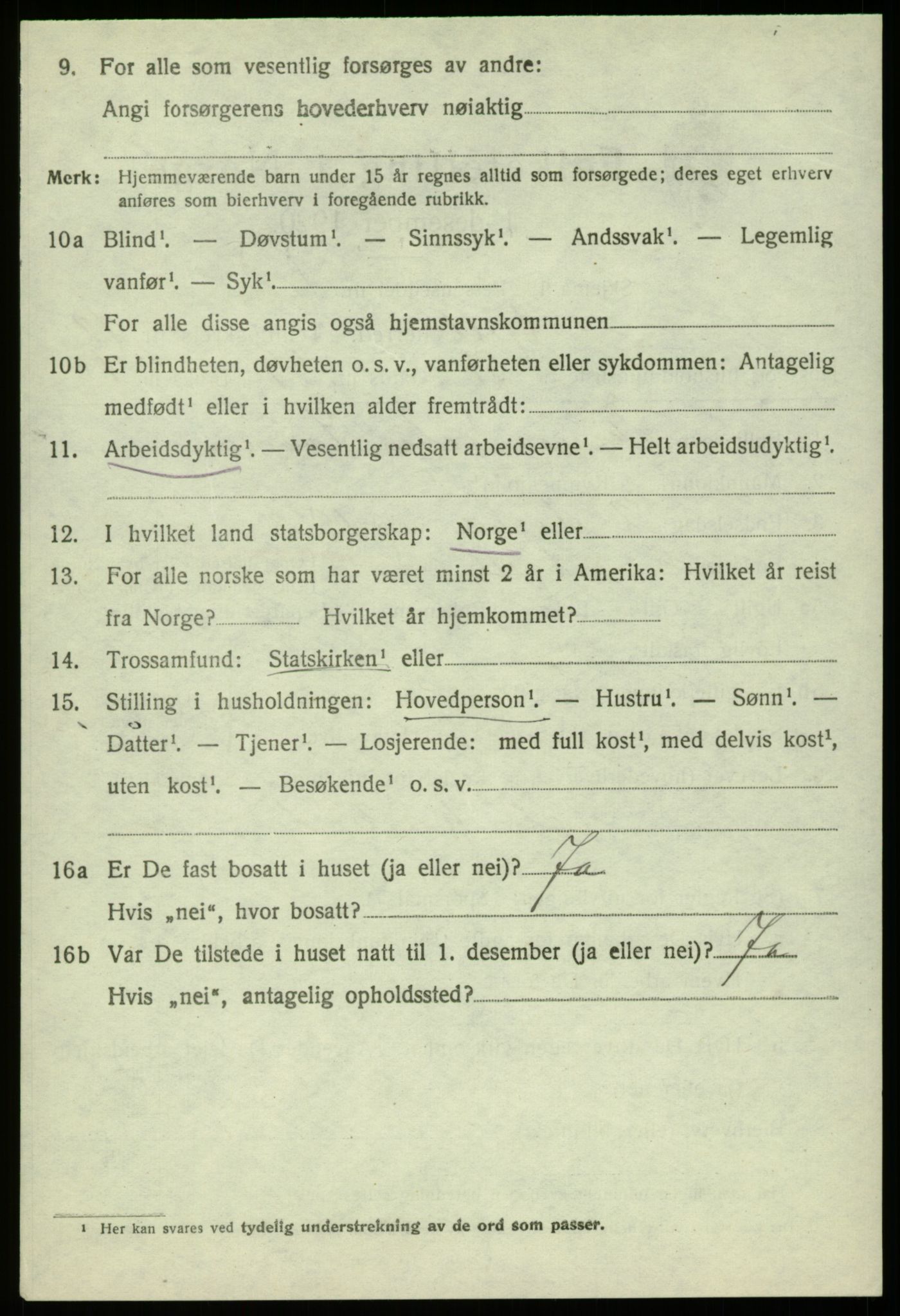 SAB, Folketelling 1920 for 1246 Fjell herred, 1920, s. 11427