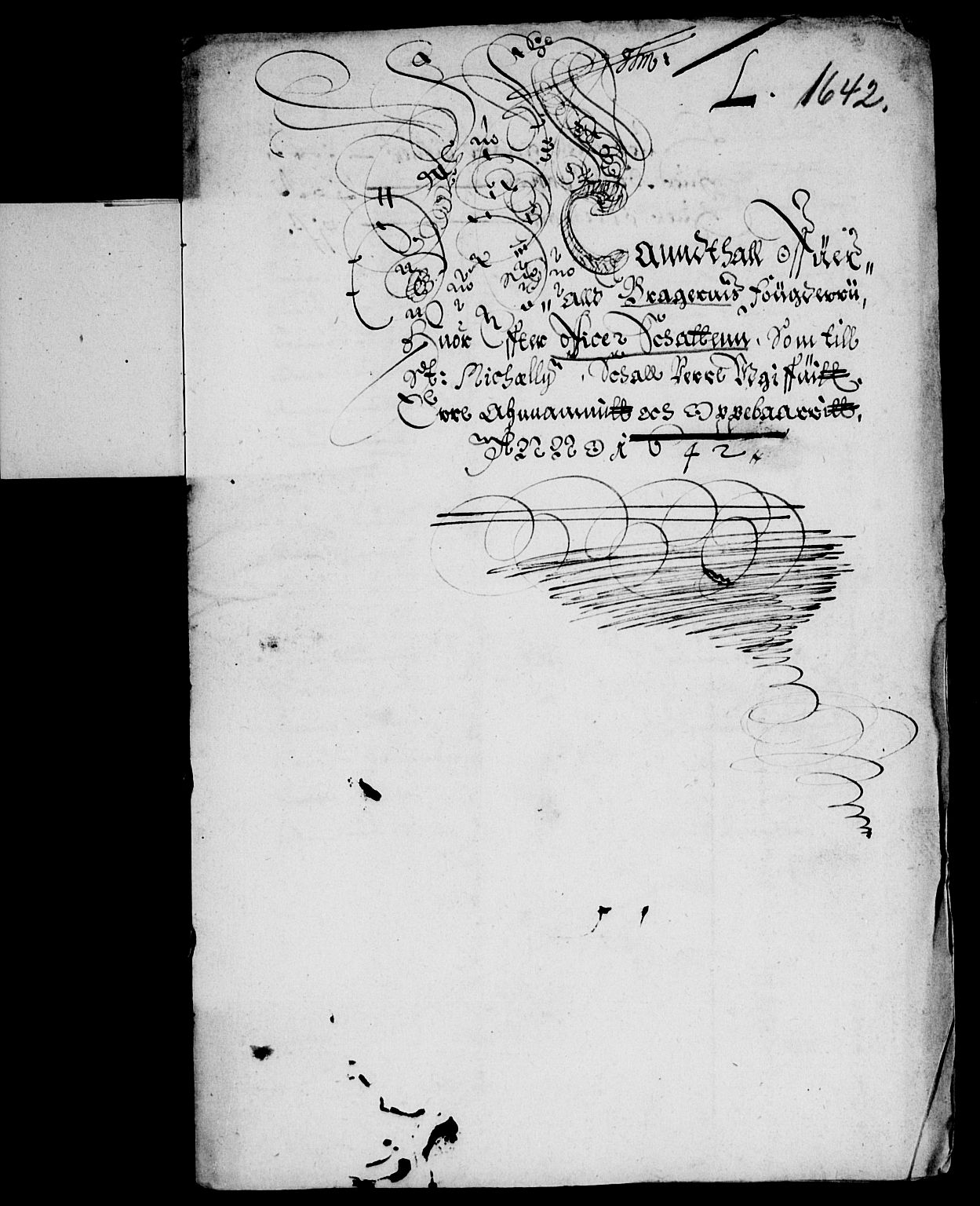 Rentekammeret inntil 1814, Reviderte regnskaper, Lensregnskaper, RA/EA-5023/R/Rb/Rba/L0170: Akershus len, 1642-1644