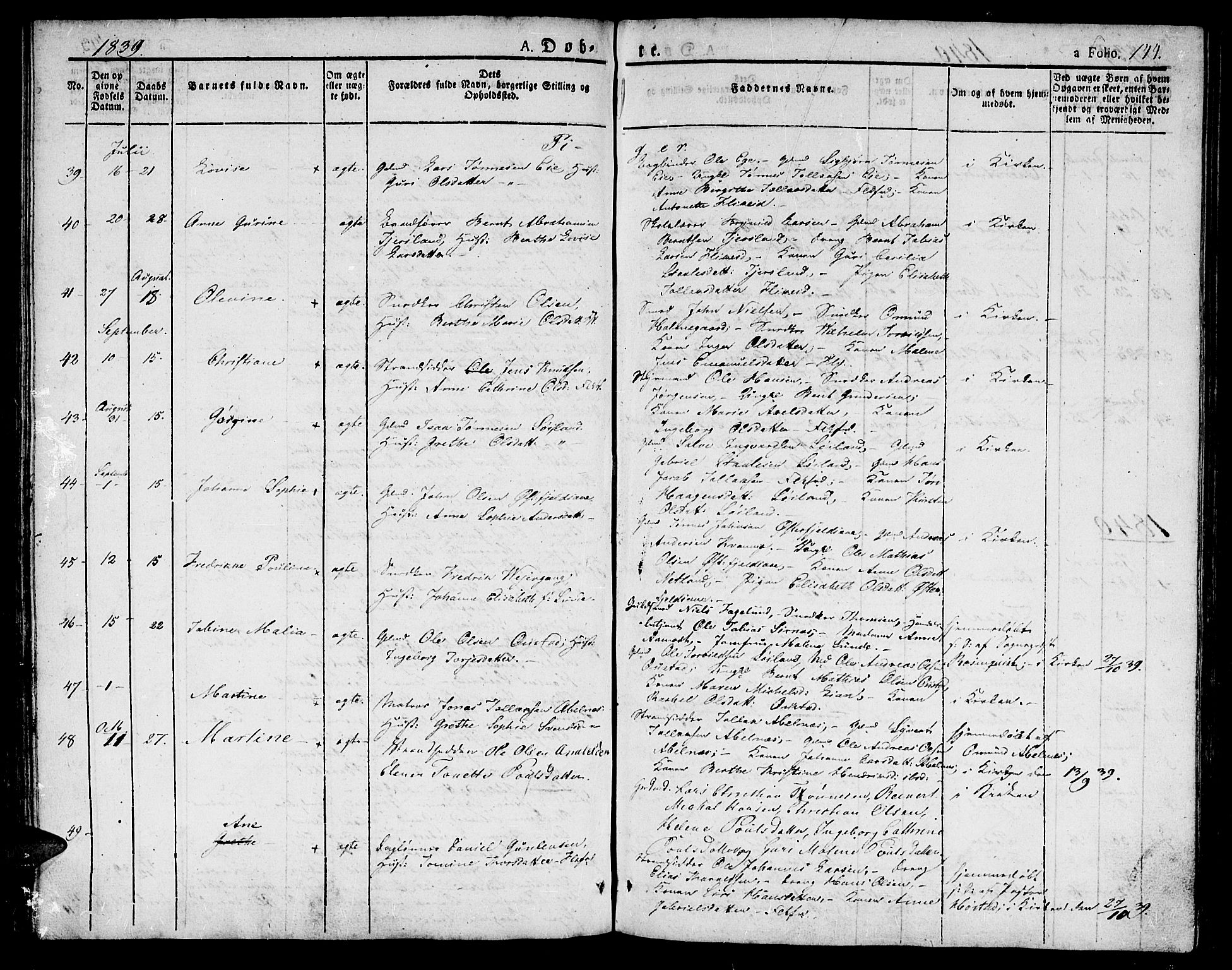 Flekkefjord sokneprestkontor, AV/SAK-1111-0012/F/Fb/Fbc/L0004: Klokkerbok nr. B 4, 1827-1846, s. 144