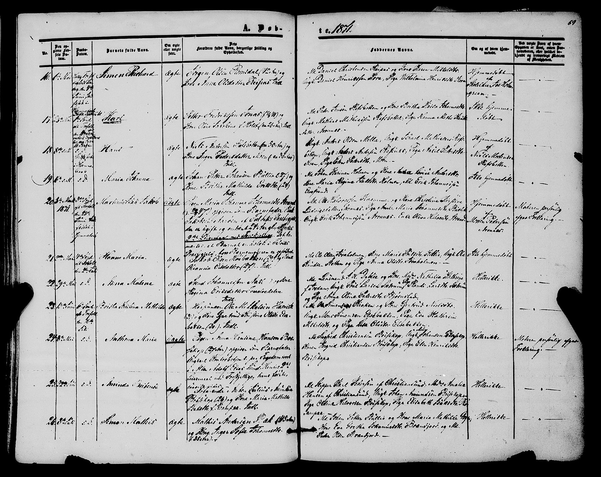 Alta sokneprestkontor, AV/SATØ-S-1338/H/Ha/L0001.kirke: Ministerialbok nr. 1, 1858-1878, s. 69