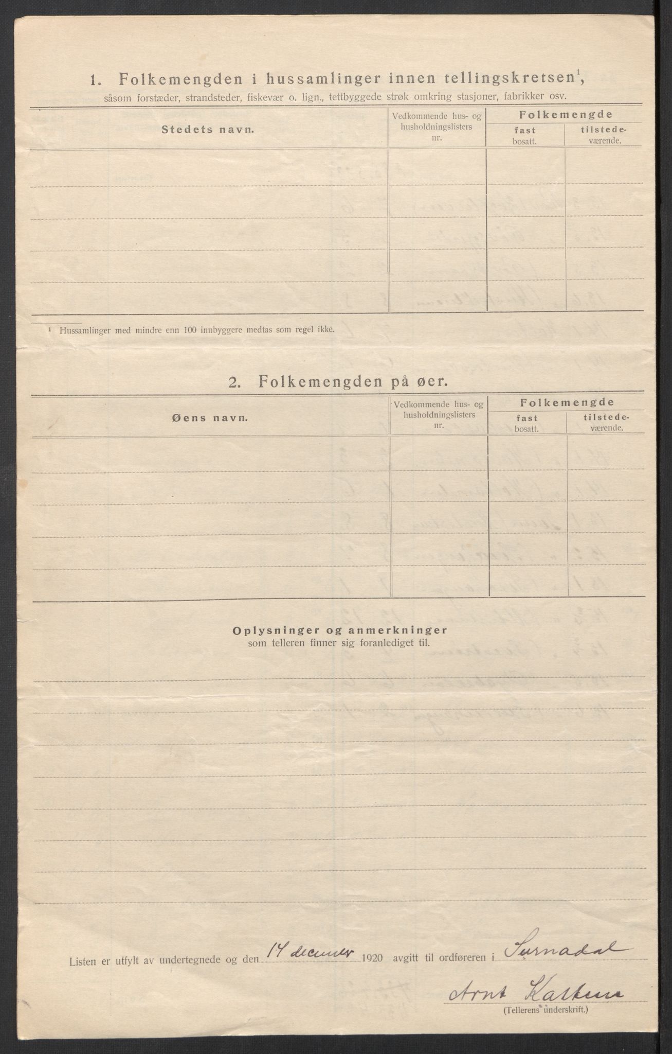 SAT, Folketelling 1920 for 1566 Surnadal herred, 1920, s. 11