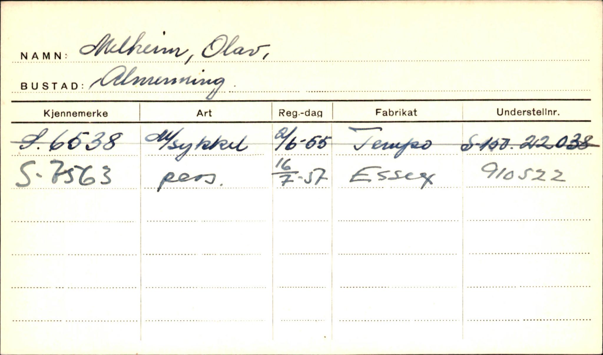 Statens vegvesen, Sogn og Fjordane vegkontor, AV/SAB-A-5301/4/F/L0001D: Eigarregister Fjordane til 1.6.1961, 1930-1961, s. 591