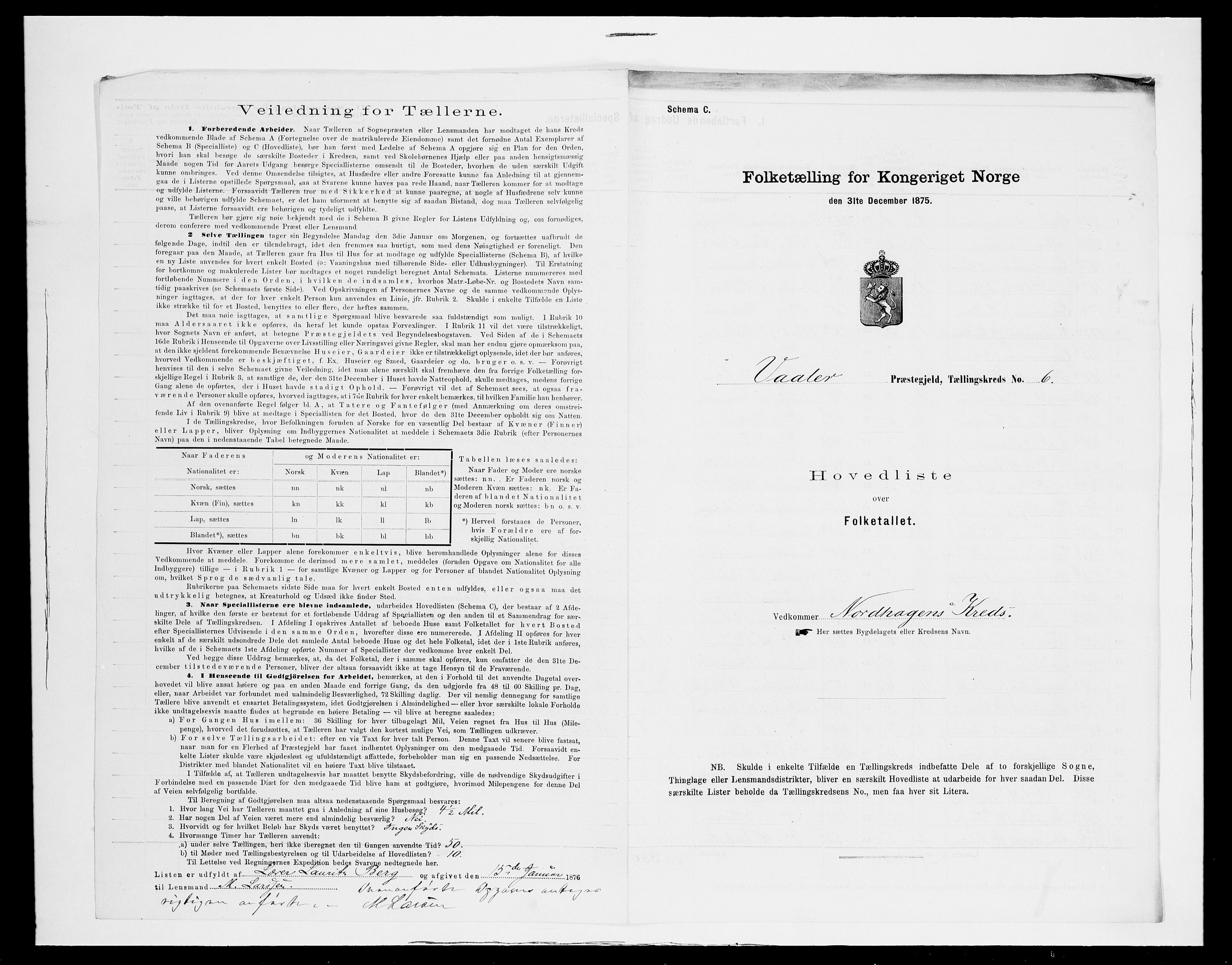 SAH, Folketelling 1875 for 0426P Våler prestegjeld (Hedmark), 1875, s. 26