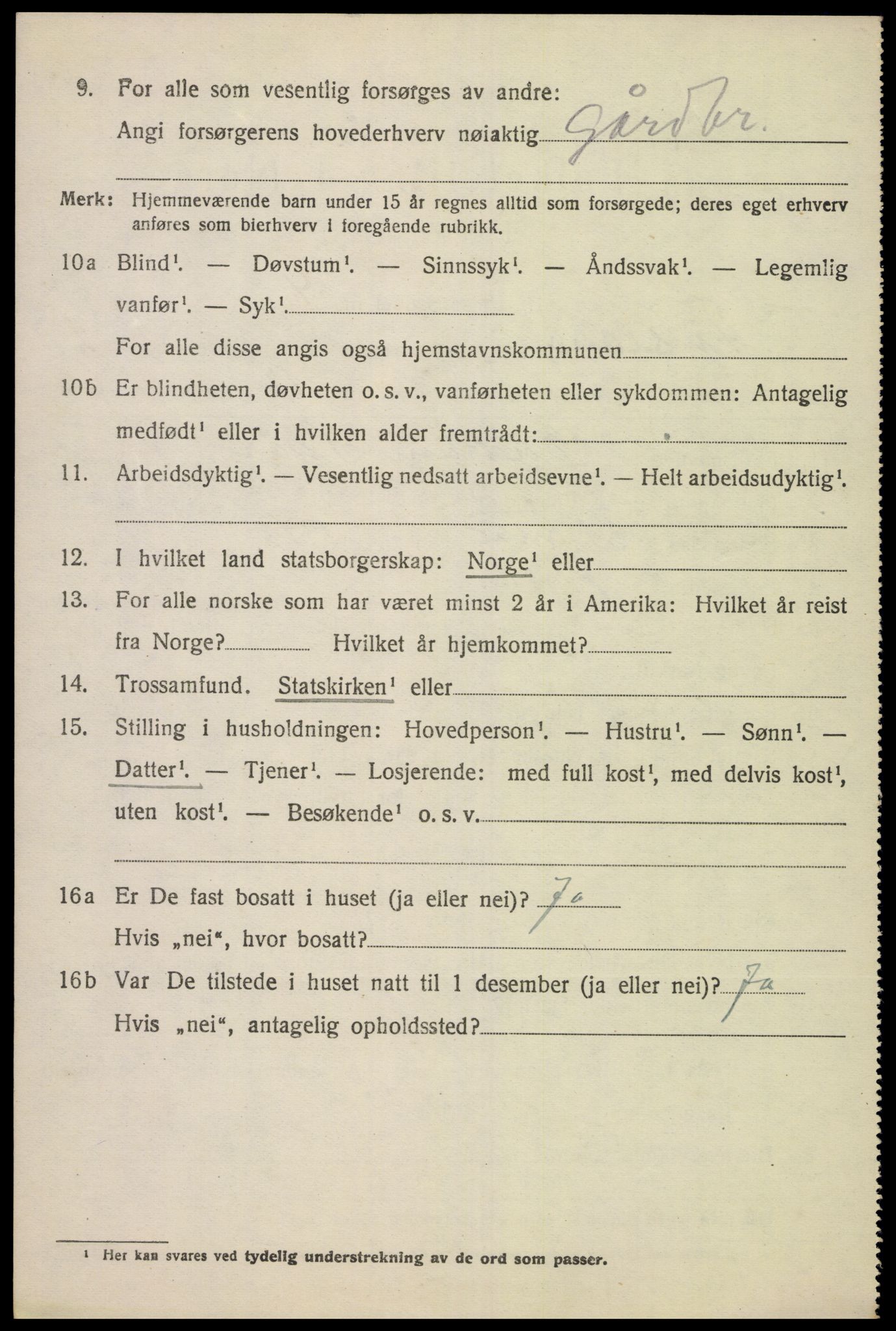 SAK, Folketelling 1920 for 1023 Finsland herred, 1920, s. 1177