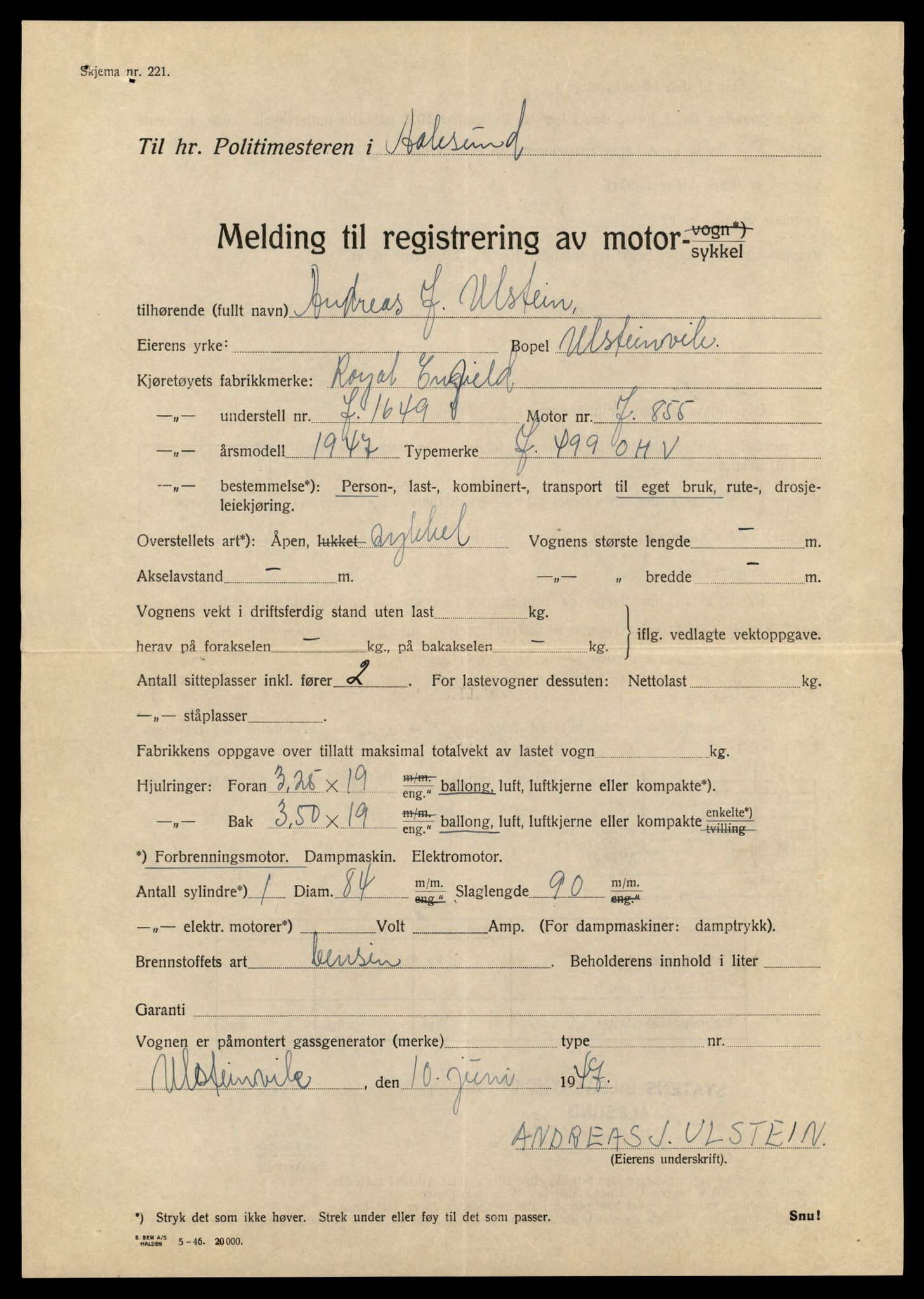 Møre og Romsdal vegkontor - Ålesund trafikkstasjon, AV/SAT-A-4099/F/Fe/L0031: Registreringskort for kjøretøy T 11800 - T 11996, 1927-1998, s. 949