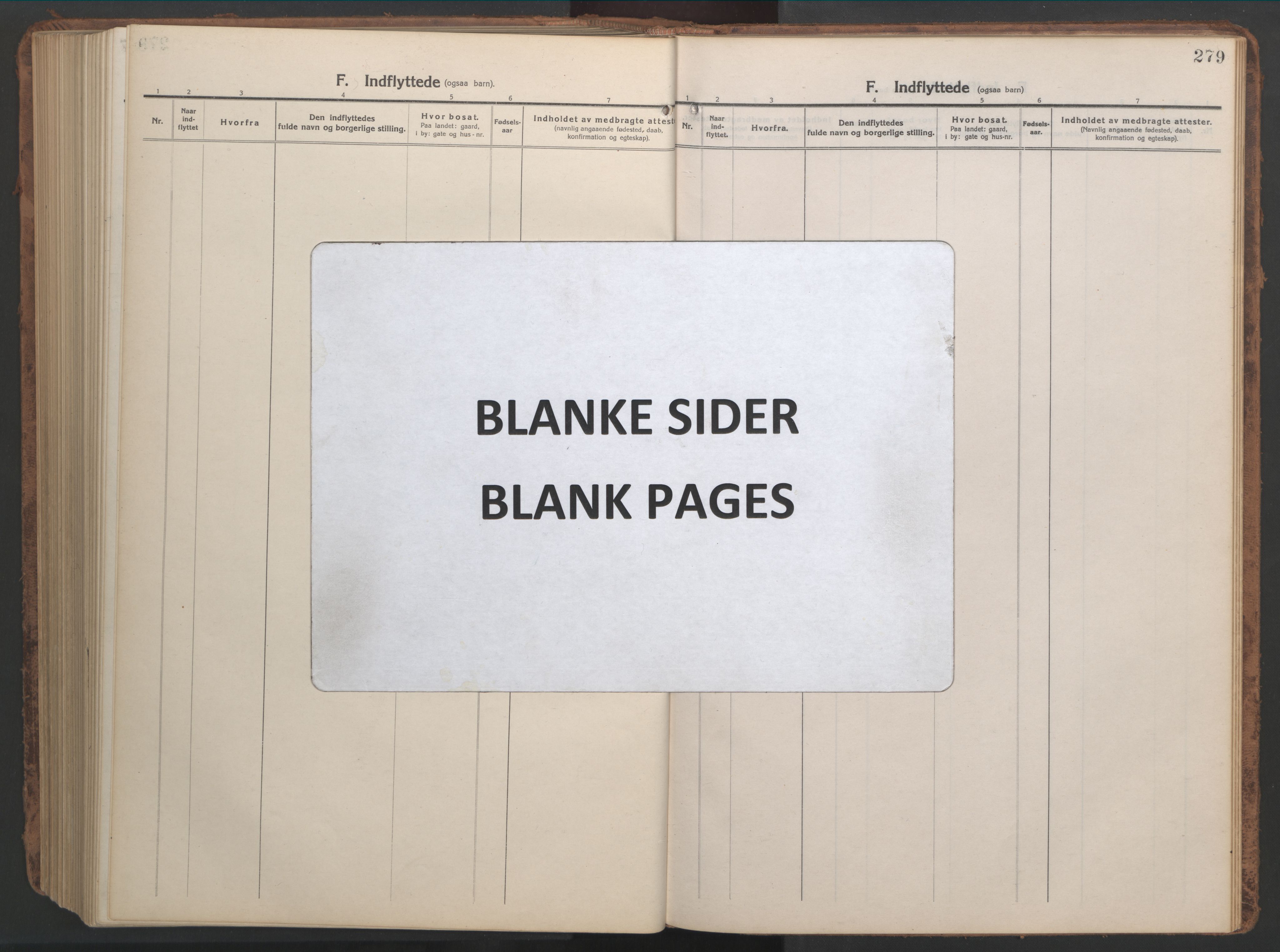 Ministerialprotokoller, klokkerbøker og fødselsregistre - Nordland, AV/SAT-A-1459/819/L0278: Klokkerbok nr. 819C04, 1917-1967, s. 279