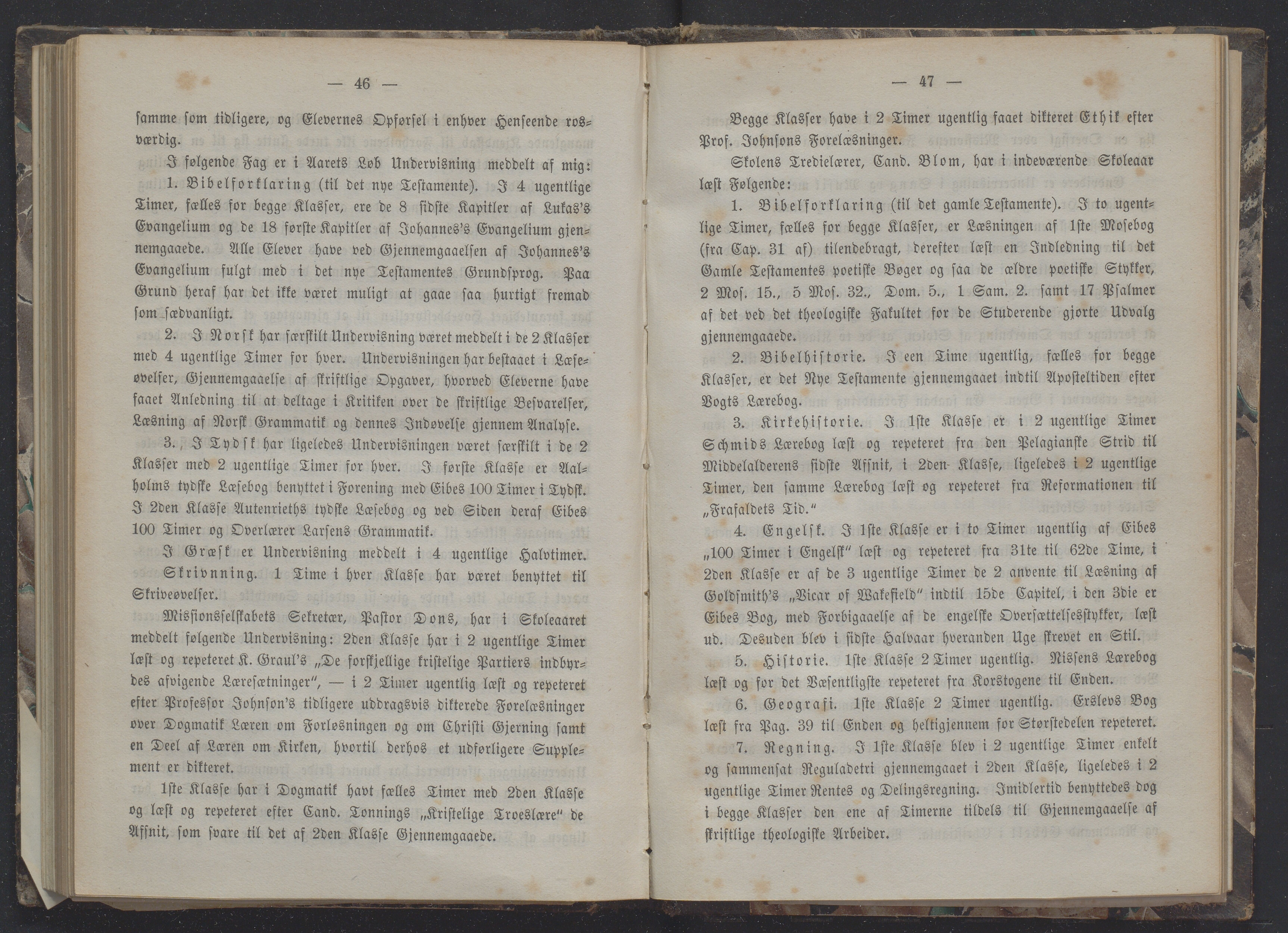 Det Norske Misjonsselskap - hovedadministrasjonen, VID/MA-A-1045/D/Db/Dba/L0337/0010: Beretninger, Bøker, Skrifter o.l   / Årsberetninger 29 , 1871, s. 46-47