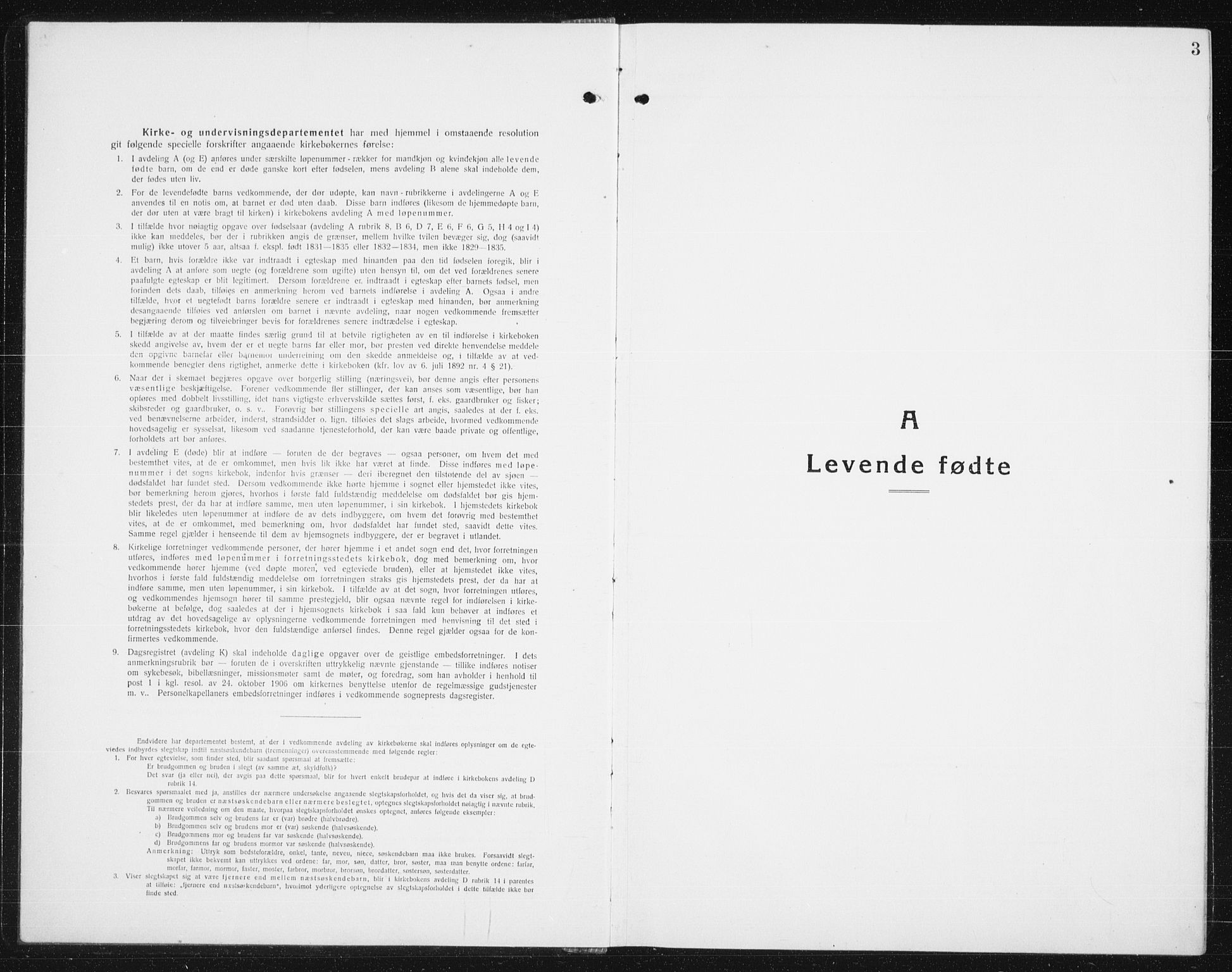 Nes prestekontor Kirkebøker, AV/SAO-A-10410/G/Gc/L0002: Klokkerbok nr. III 2, 1915-1943, s. 3