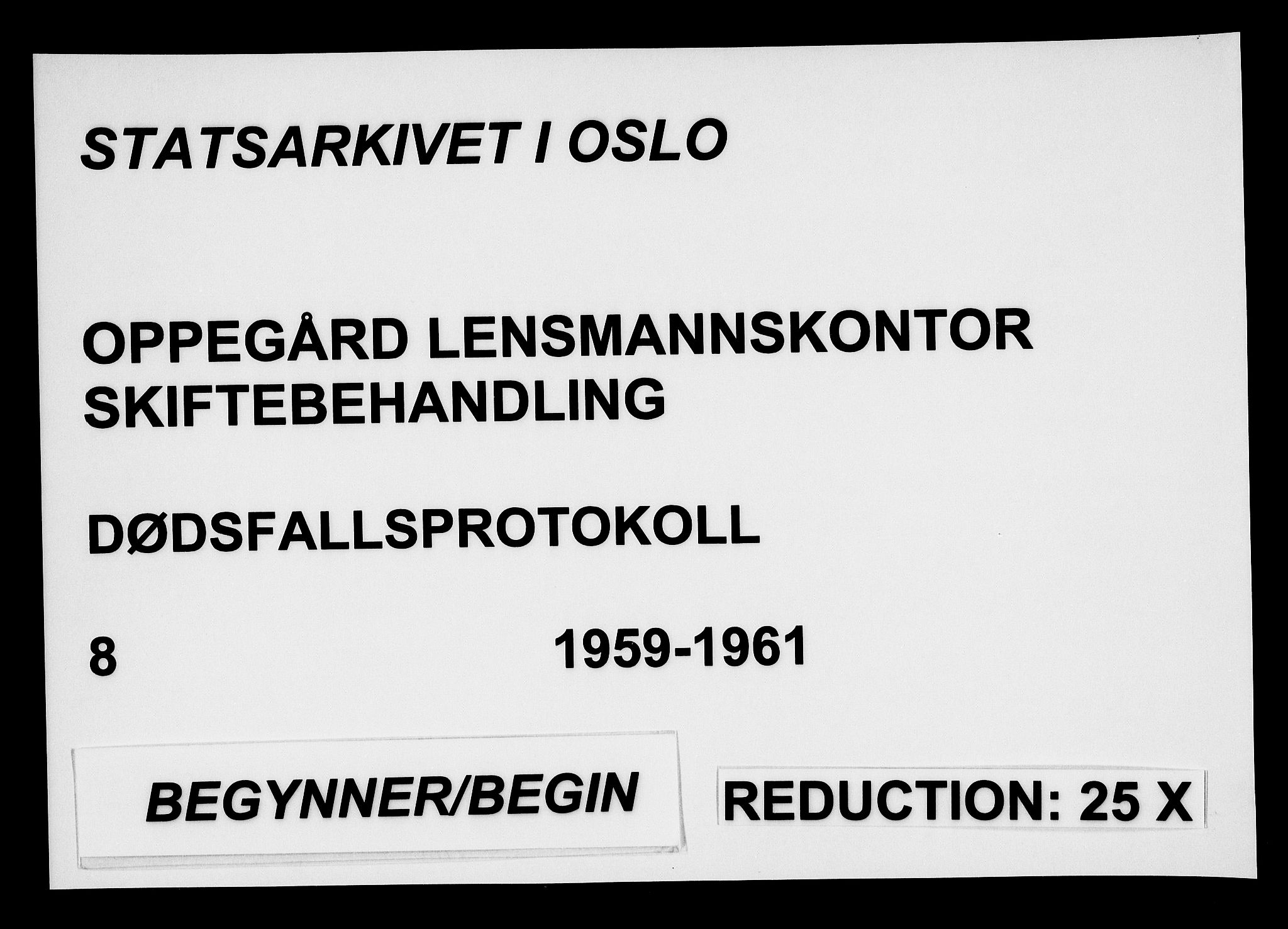 Oppegård lensmannskontor, AV/SAO-A-10186/H/Ha/L0008: Dødsfallsprotokoll, 1959-1961