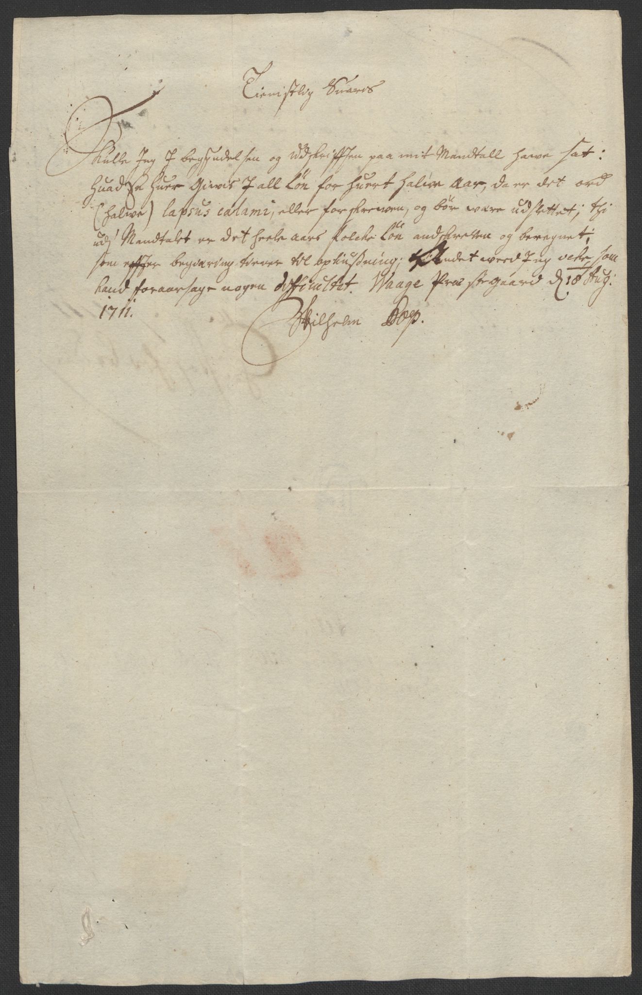 Rentekammeret inntil 1814, Reviderte regnskaper, Fogderegnskap, AV/RA-EA-4092/R17/L1180: Fogderegnskap Gudbrandsdal, 1711, s. 99