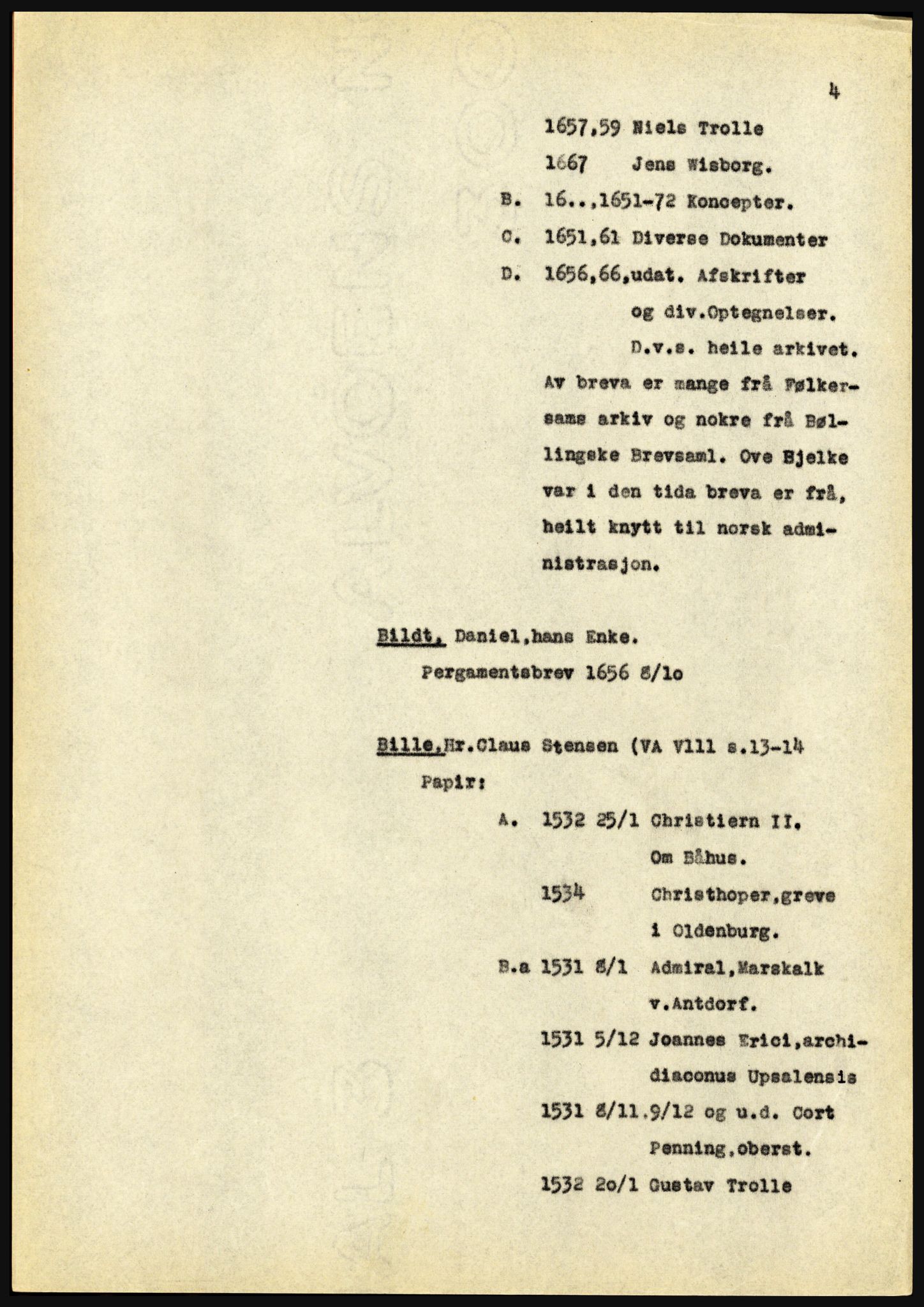 Riksarkivet, Seksjon for eldre arkiv og spesialsamlinger, AV/RA-EA-6797/H/Ha, 1953, s. 4