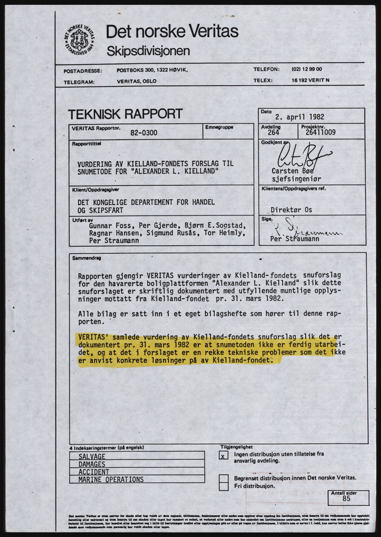 Sjøfartsdirektoratet med forløpere, generelt arkiv, RA/S-1407/D/Ds/Dsb/L0638: Flyttbare innretninger, 1980