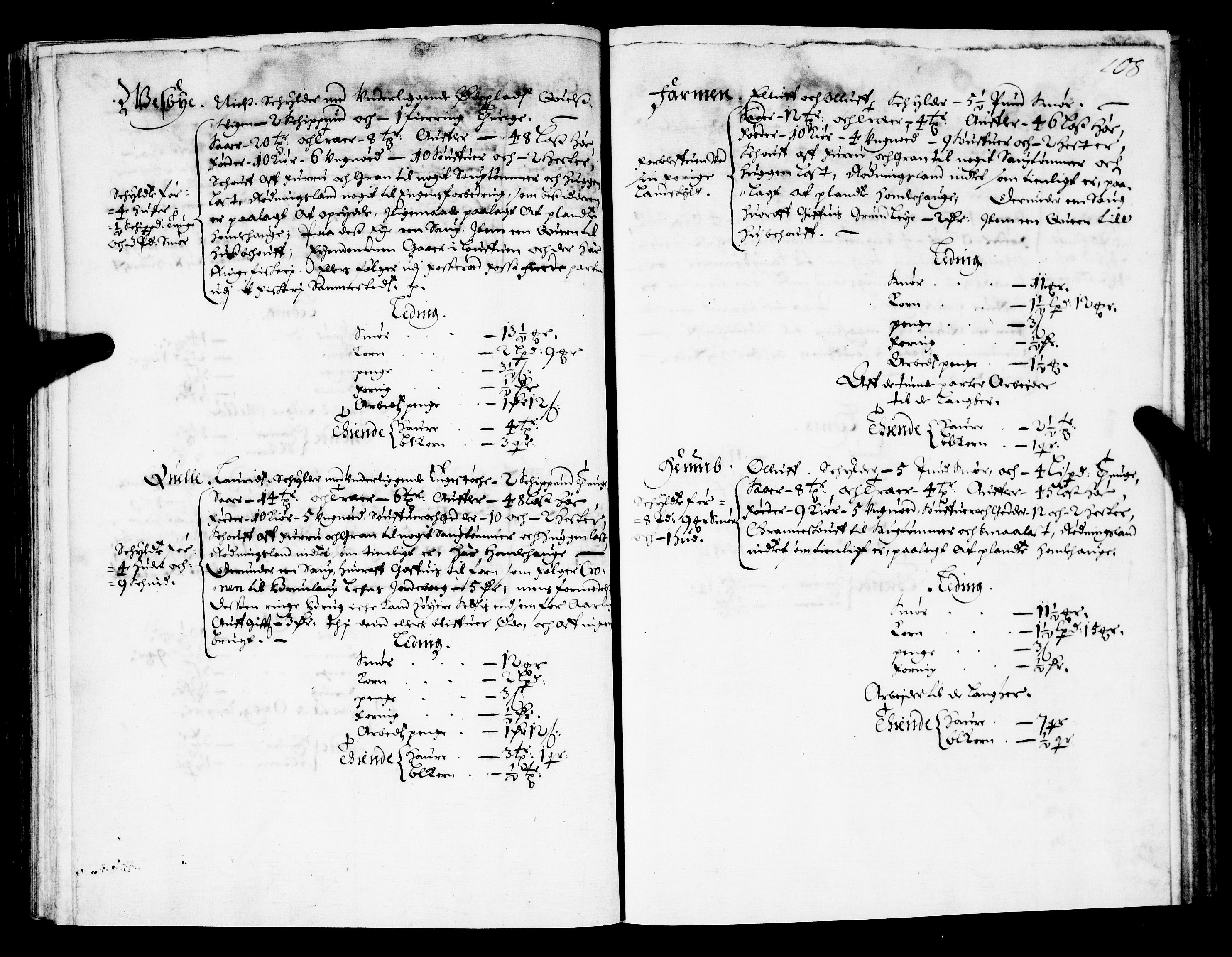 Rentekammeret inntil 1814, Realistisk ordnet avdeling, AV/RA-EA-4070/N/Nb/Nba/L0021: Brunla len, 1667, s. 107b-108a