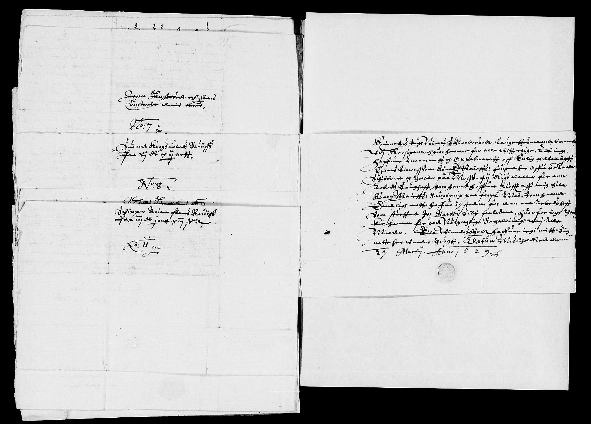 Rentekammeret inntil 1814, Reviderte regnskaper, Lensregnskaper, AV/RA-EA-5023/R/Rb/Rba/L0087: Akershus len, 1628-1629