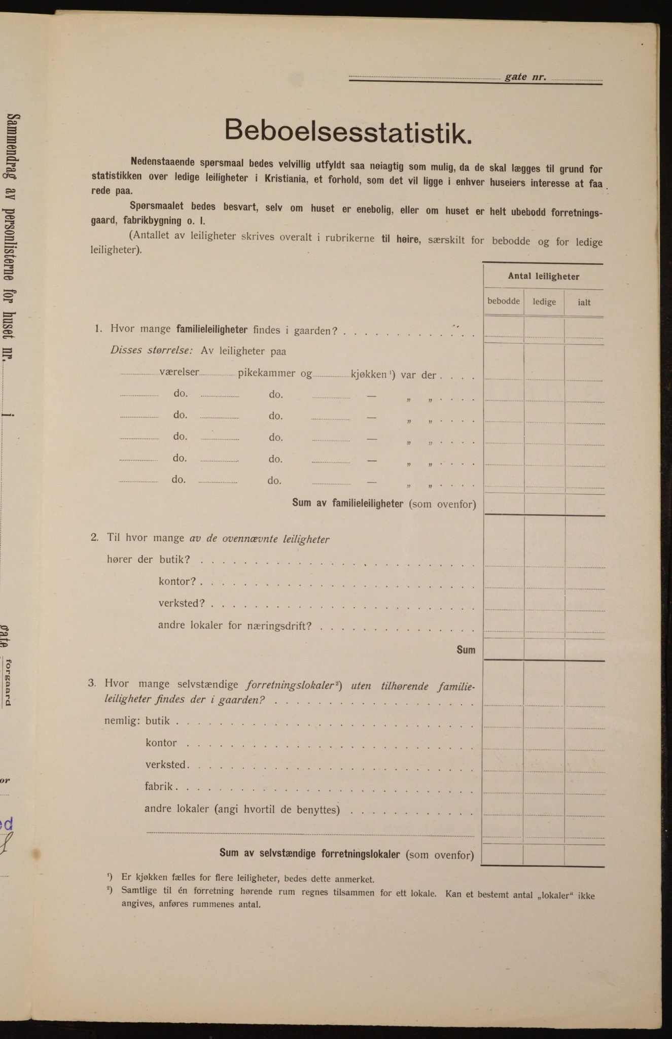OBA, Kommunal folketelling 1.2.1912 for Kristiania, 1912, s. 104459