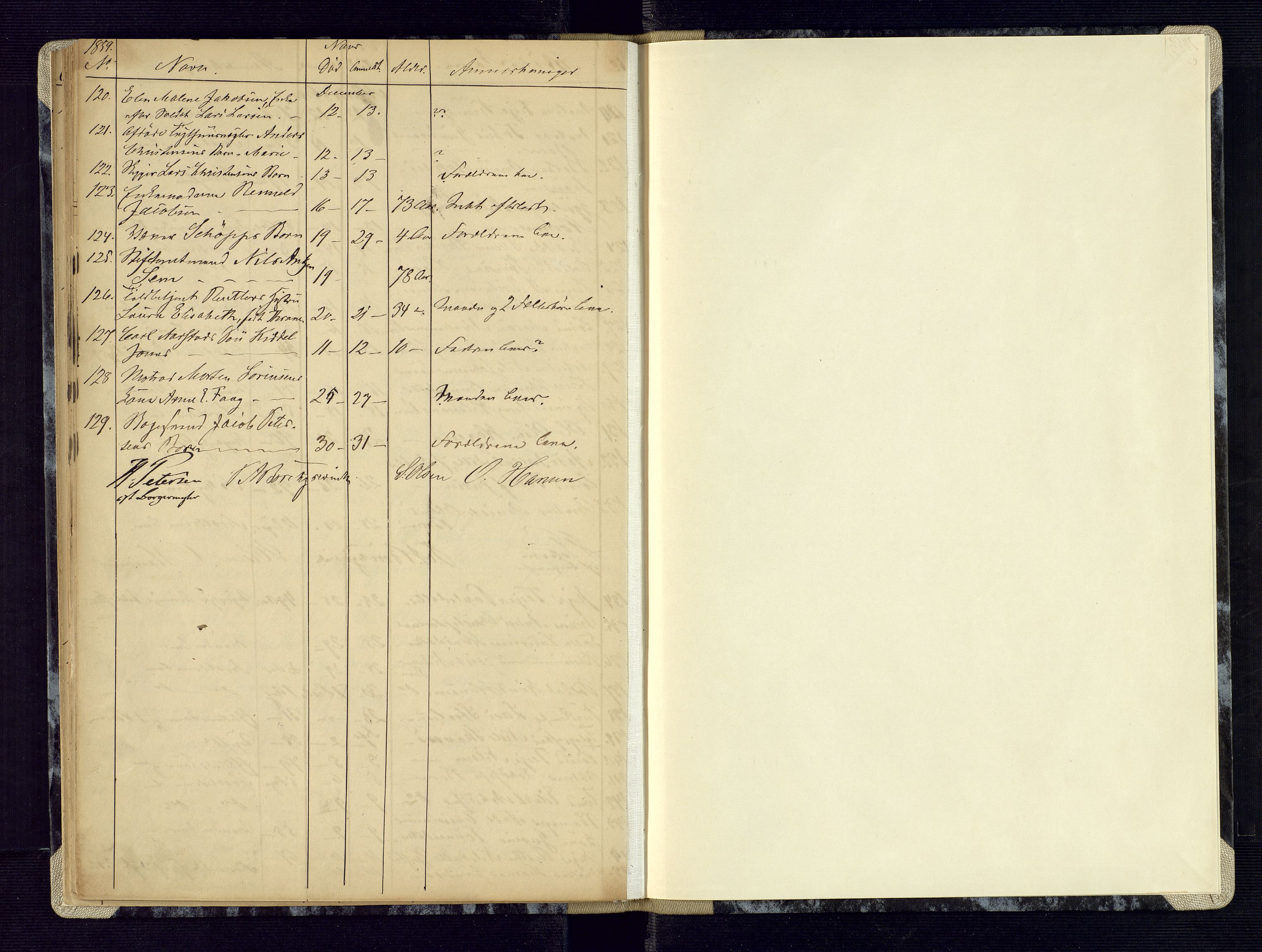Kristiansand byrett, AV/SAK-1223-0001/H/Ha/L0004: Anmeldte dødsfall, 1850-1859