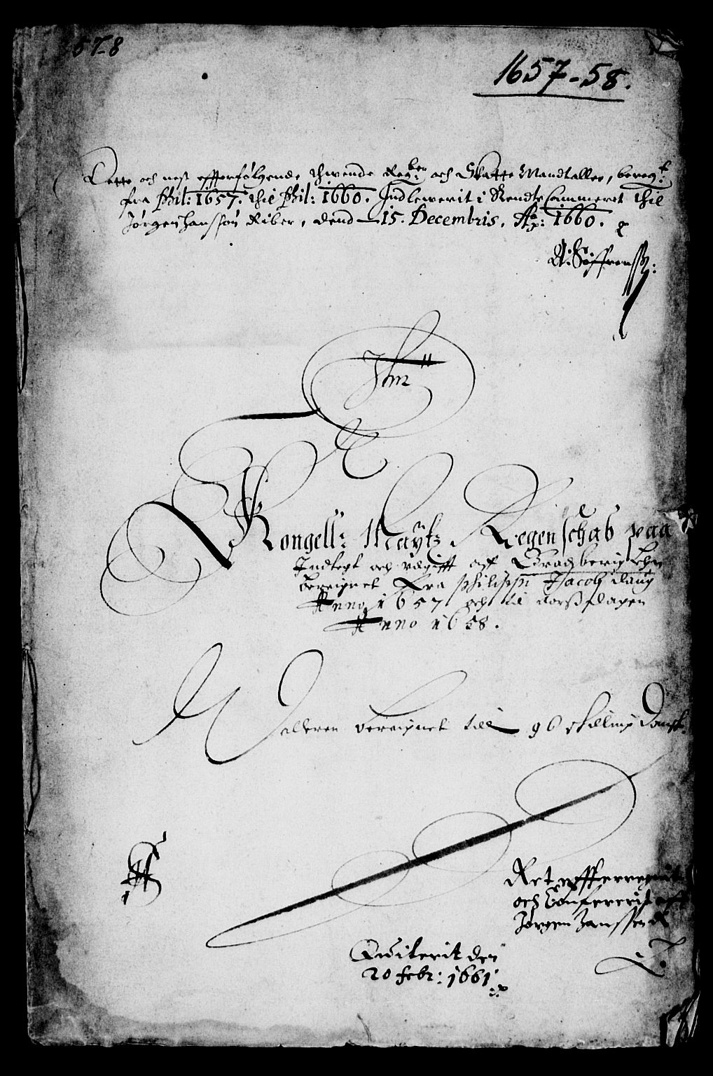 Rentekammeret inntil 1814, Reviderte regnskaper, Lensregnskaper, AV/RA-EA-5023/R/Rb/Rbp/L0043: Bratsberg len, 1656-1658