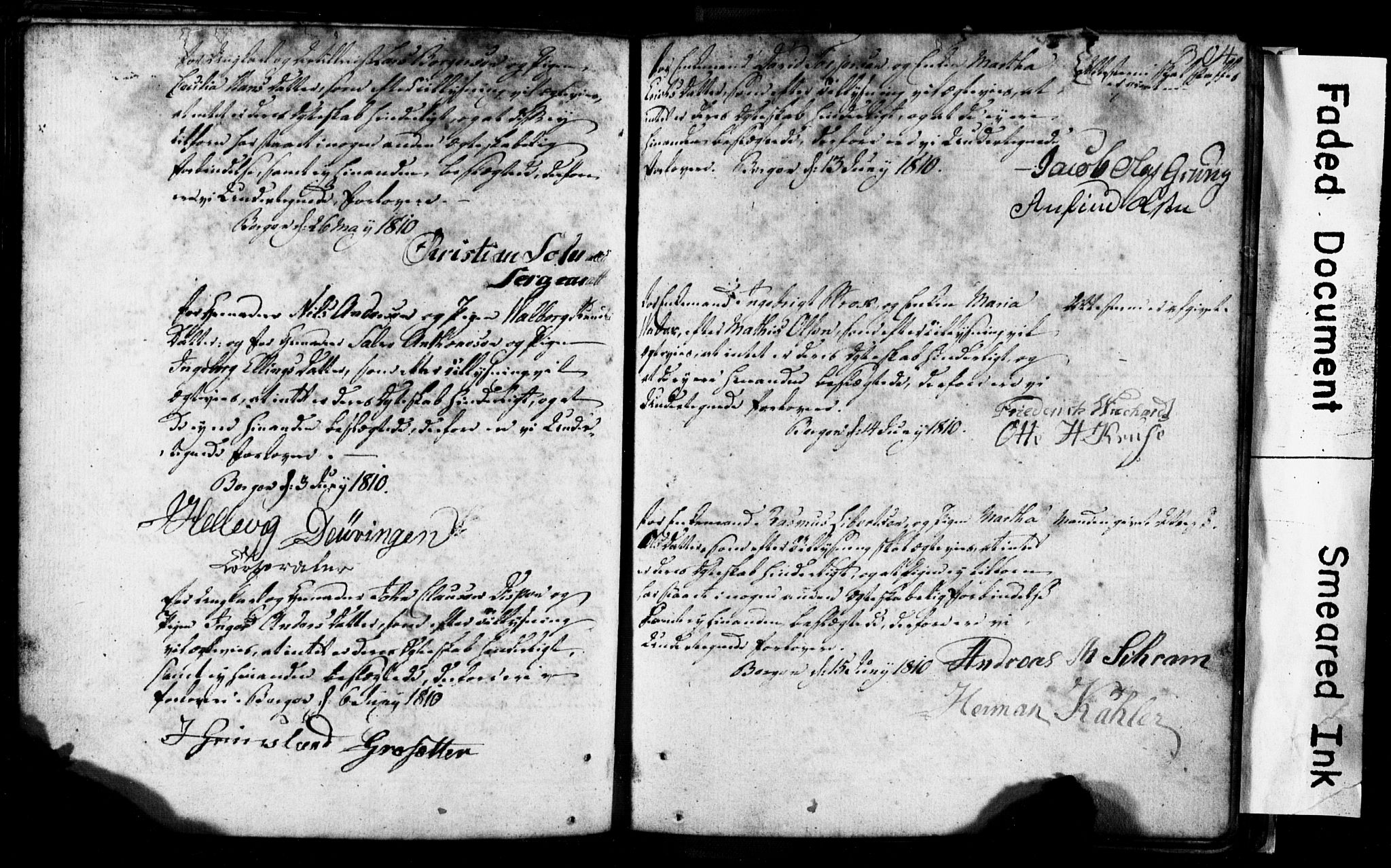 Korskirken sokneprestembete, SAB/A-76101: Forlovererklæringer nr. II.5.1, 1776-1816, s. 304