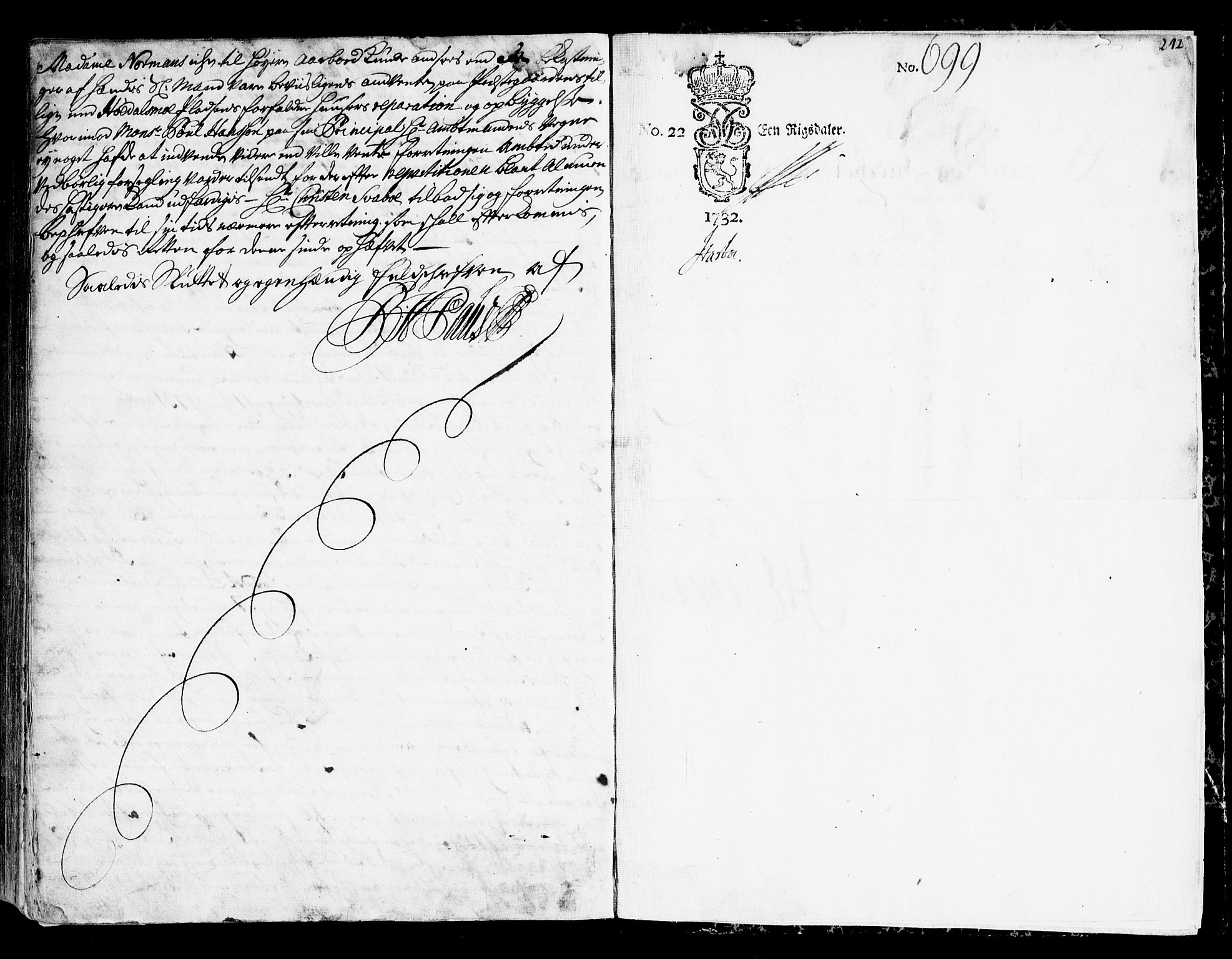 Vest-Telemark sorenskriveri, SAKO/A-134/F/Fa/L0026: Tingbok, 1732-1734, s. 242